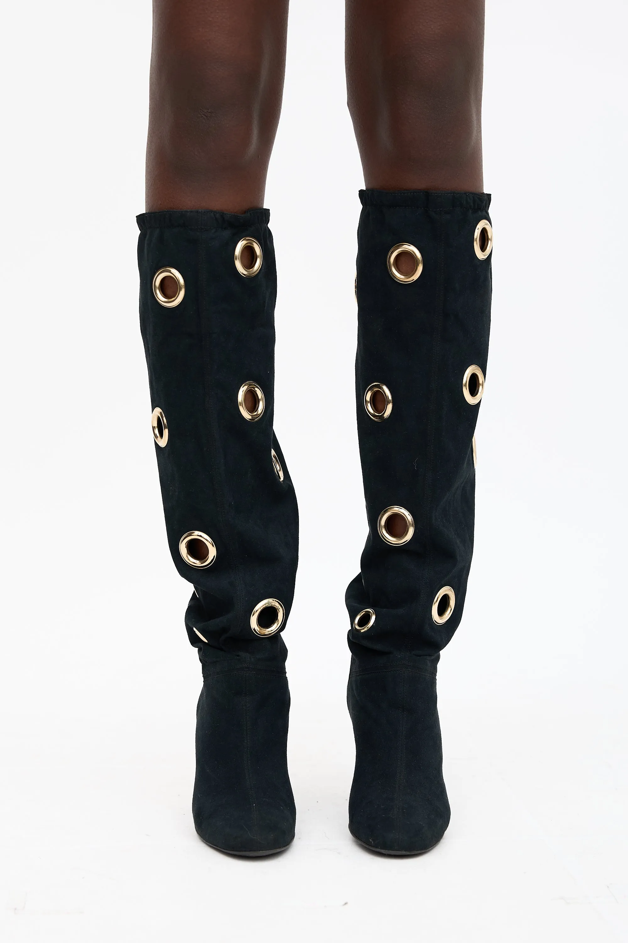 Faux Suede Grommet Boot sold by VSP Consignment product image thumbnail 2