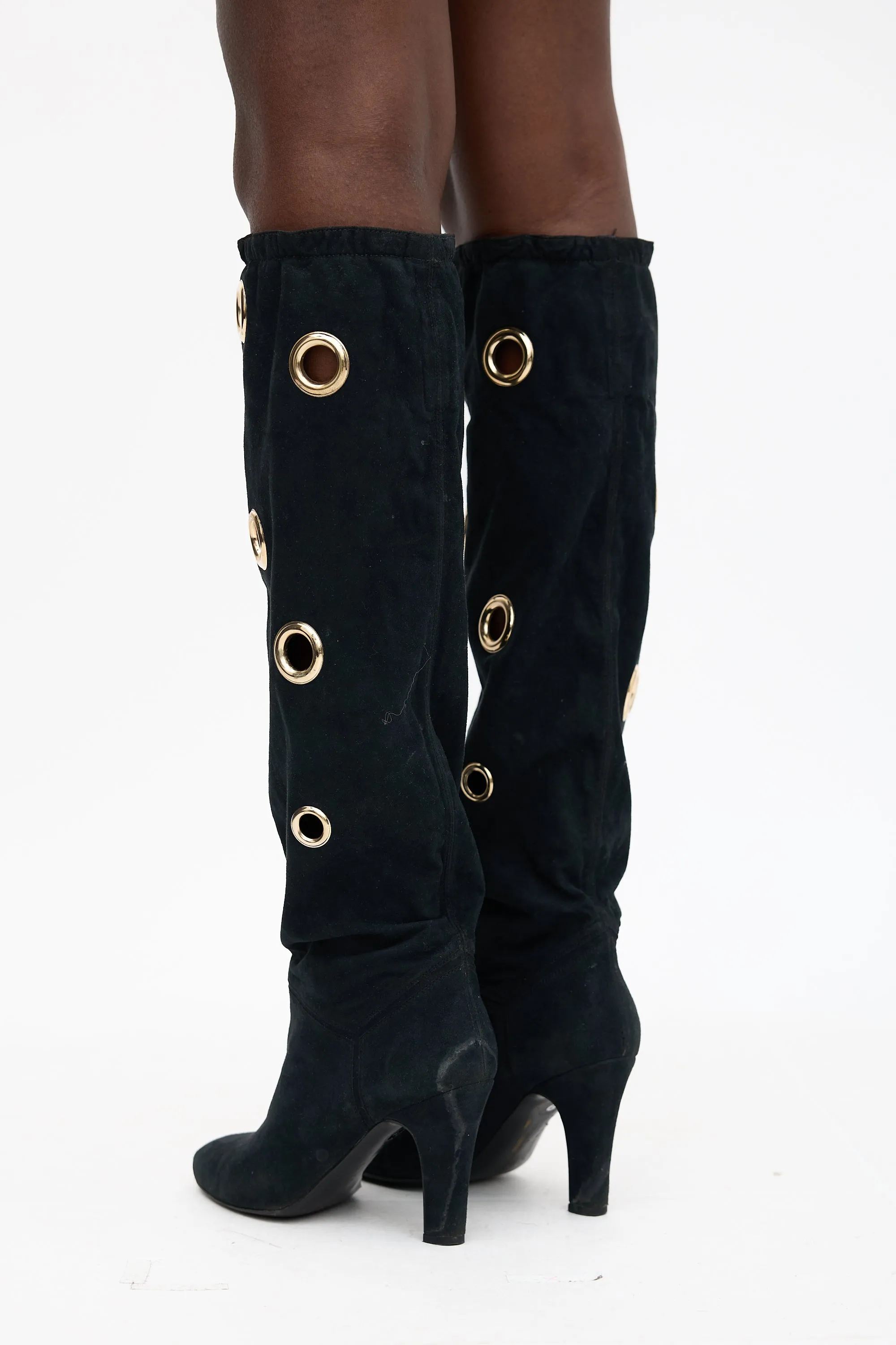 Faux Suede Grommet Boot sold by VSP Consignment product image thumbnail 4