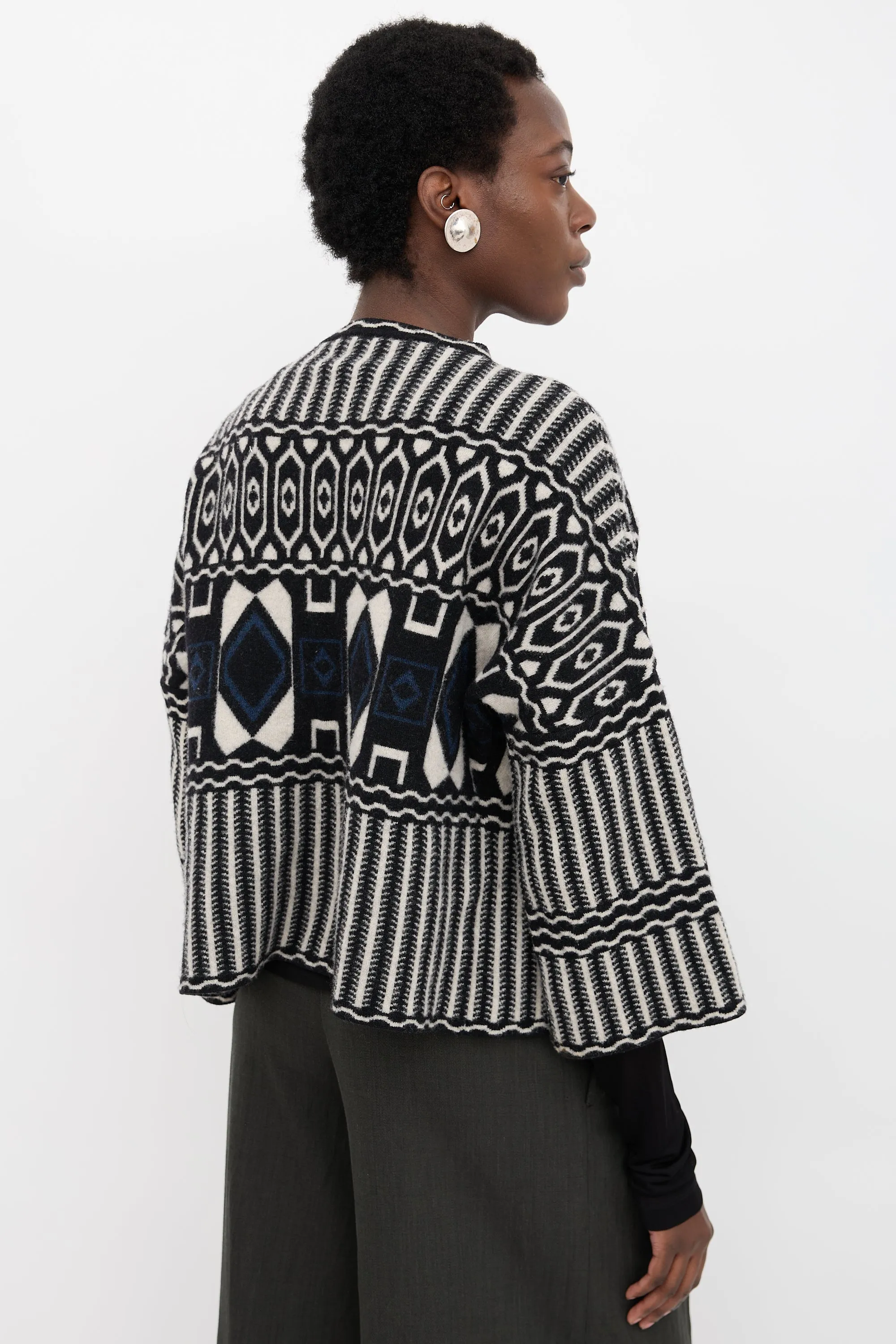 Patterned Blanket Jacket sold by VSP Consignment product image thumbnail 4