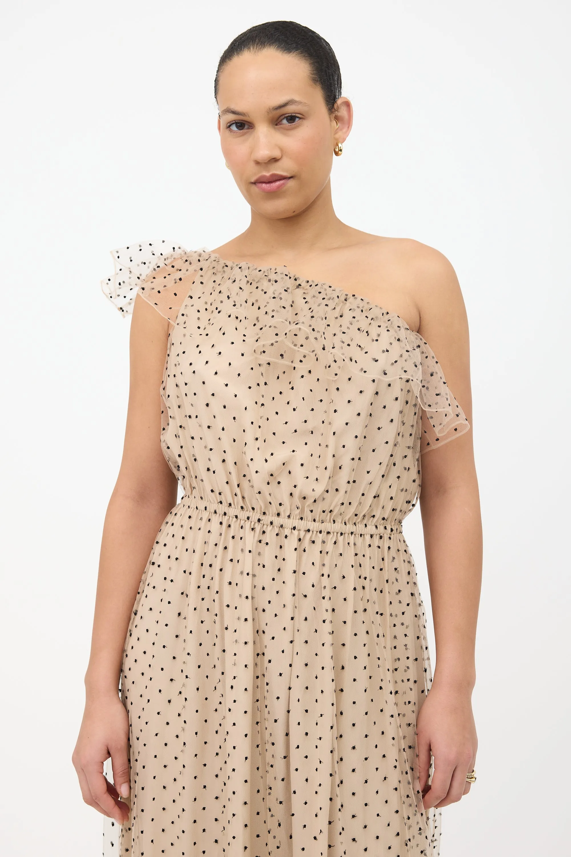 Tulle Swiss Dot Maxi Dress sold by VSP Consignment product image thumbnail 2