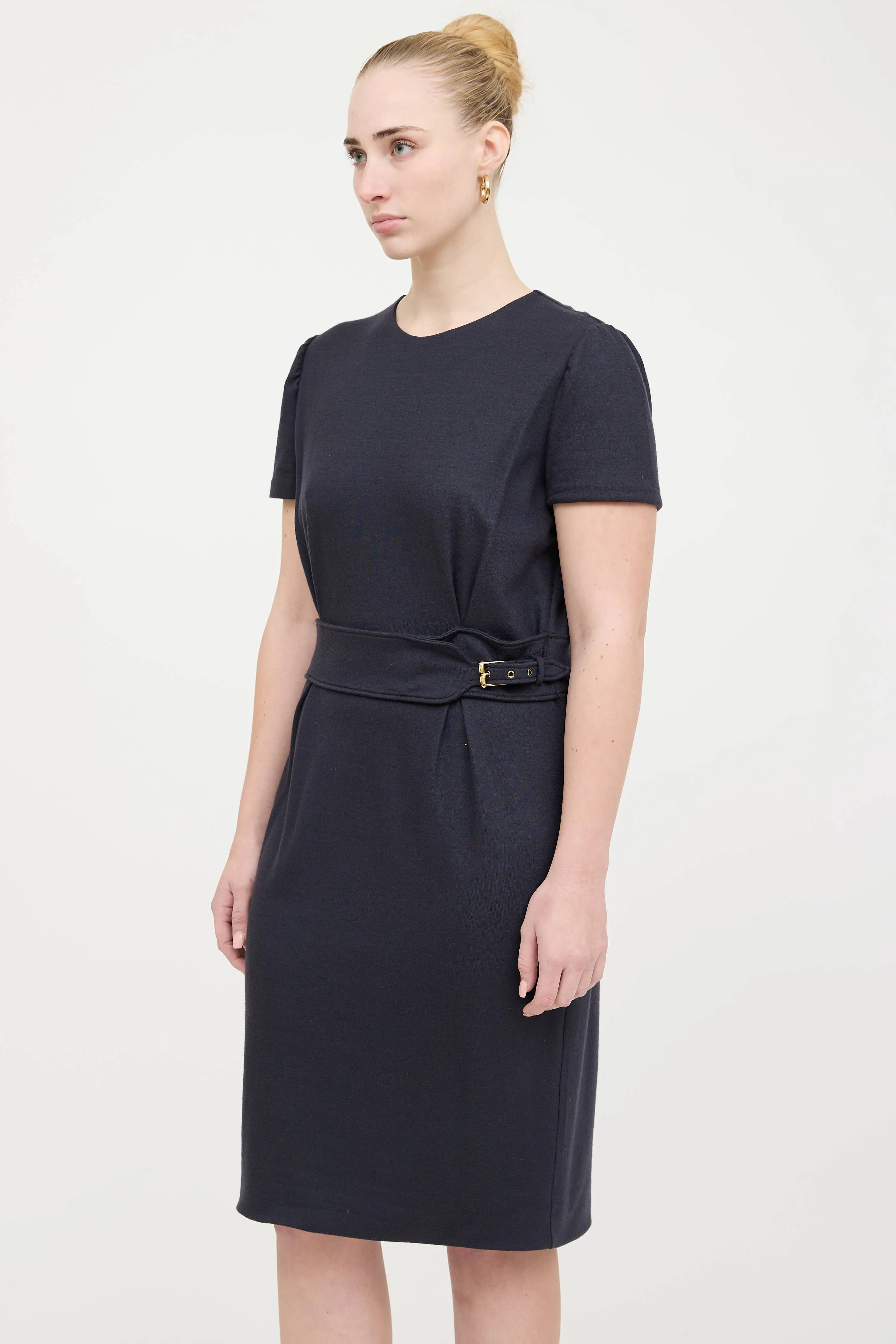 Wool Belted Dress sold by VSP Consignment product image thumbnail 3
