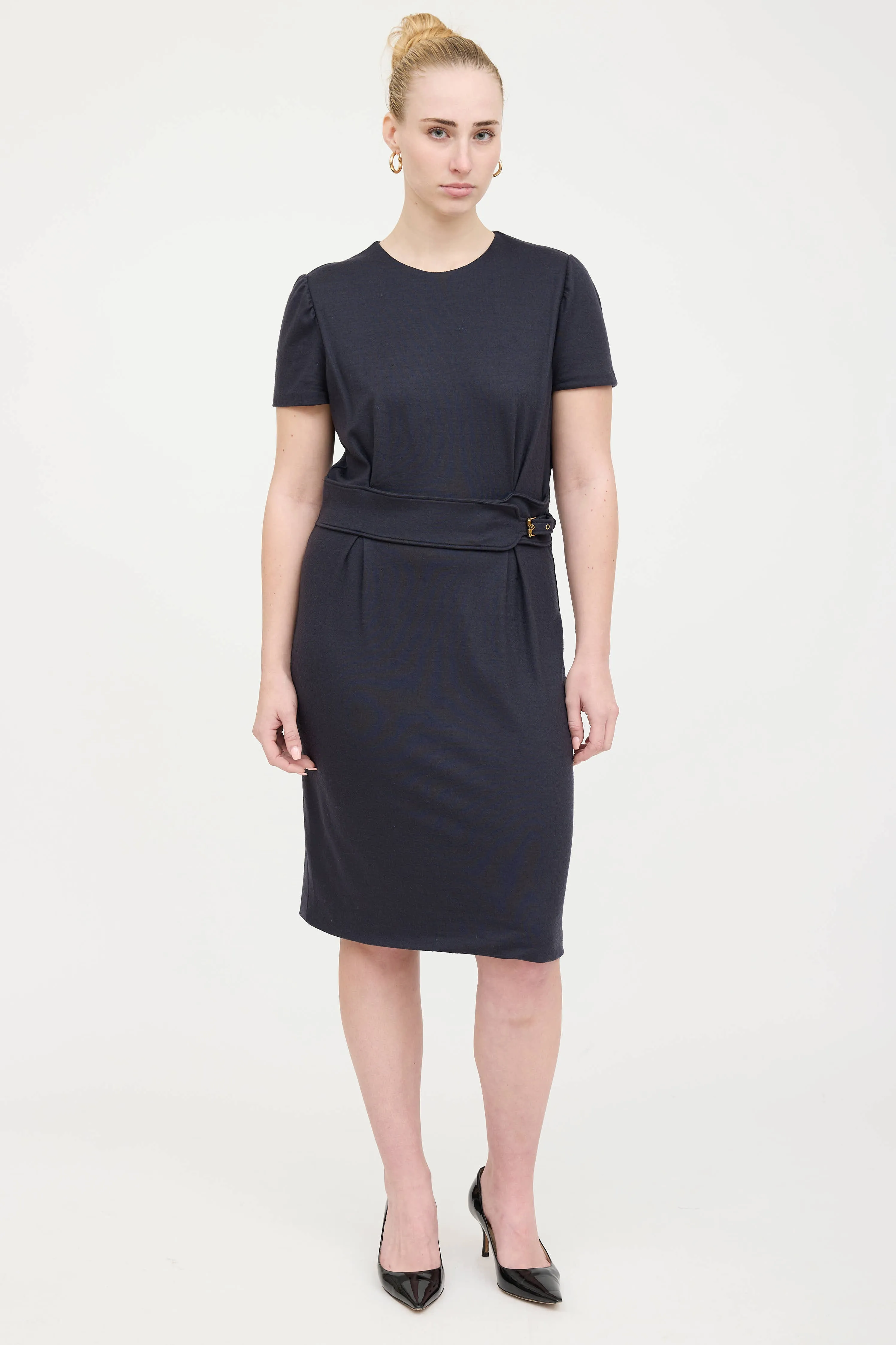 Wool Belted Dress sold by VSP Consignment product image thumbnail 5