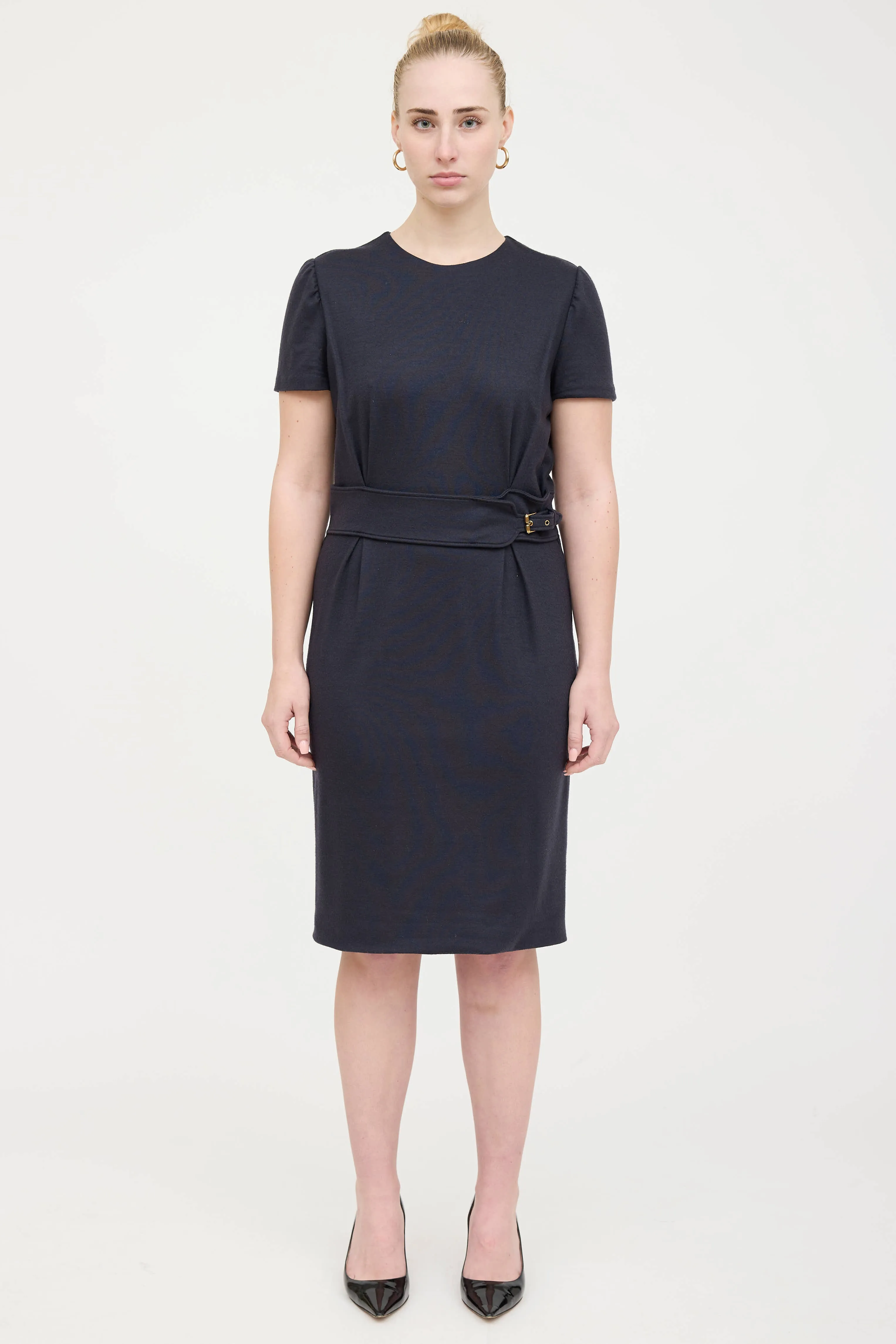 Wool Belted Dress sold by VSP Consignment product image thumbnail 2