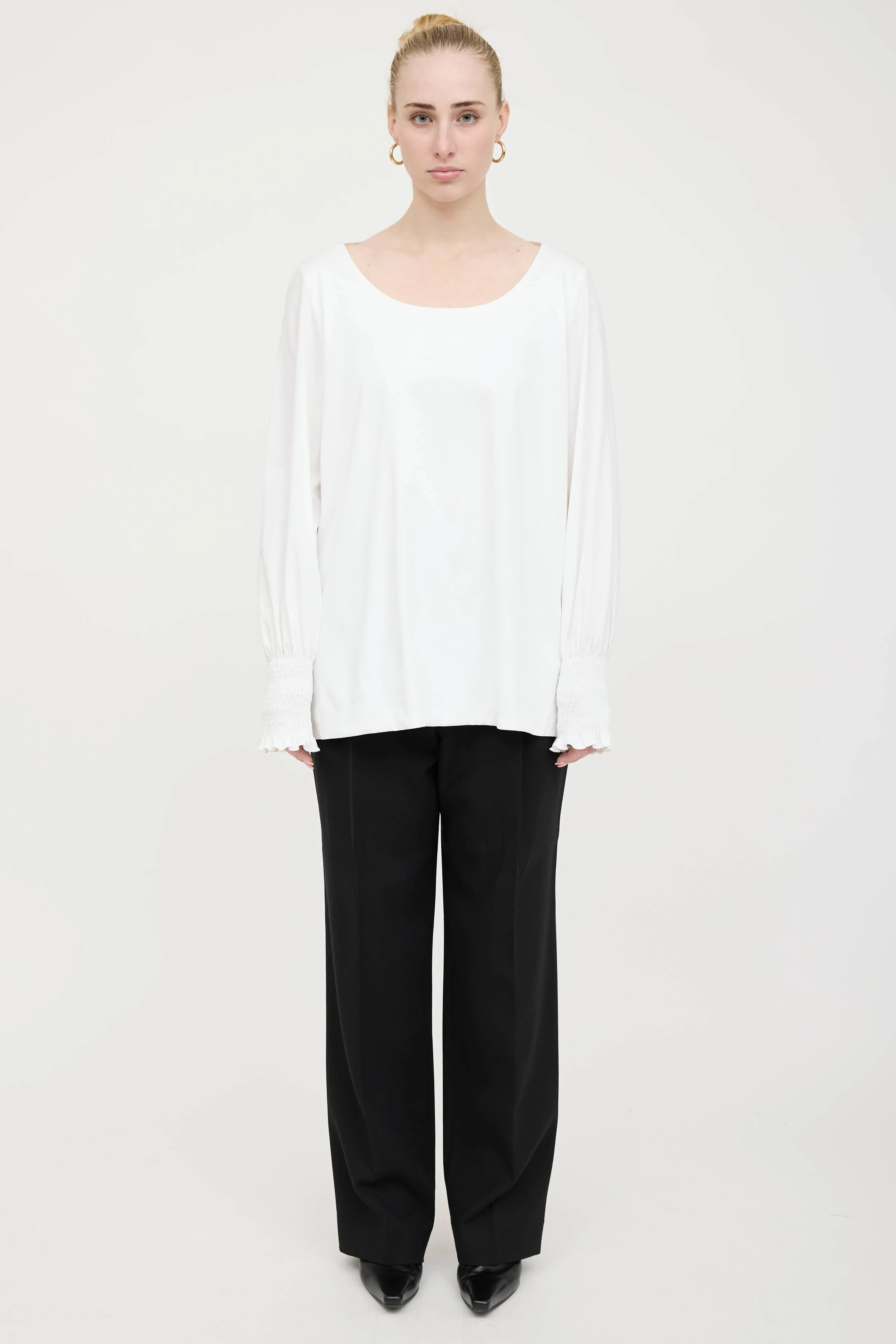 Shirred Scoop Neck Top sold by VSP Consignment product image thumbnail 2