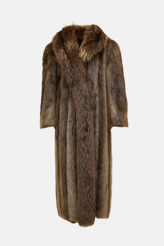 Shawl Panelled Fur Coat sold by VSP Consignment