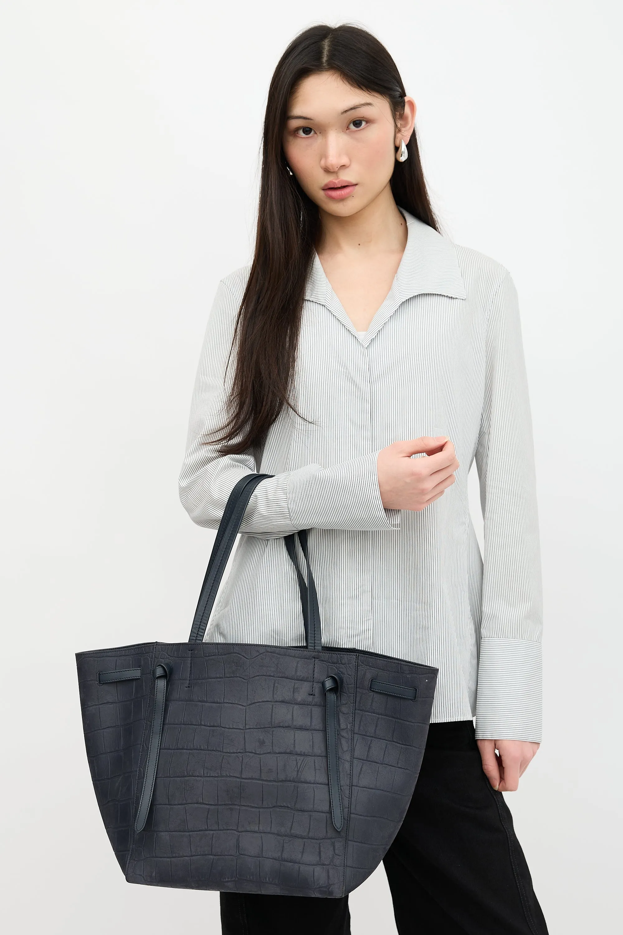 2015 Embossed Suede Cabas Phantom Bag sold by VSP Consignment product image thumbnail 2