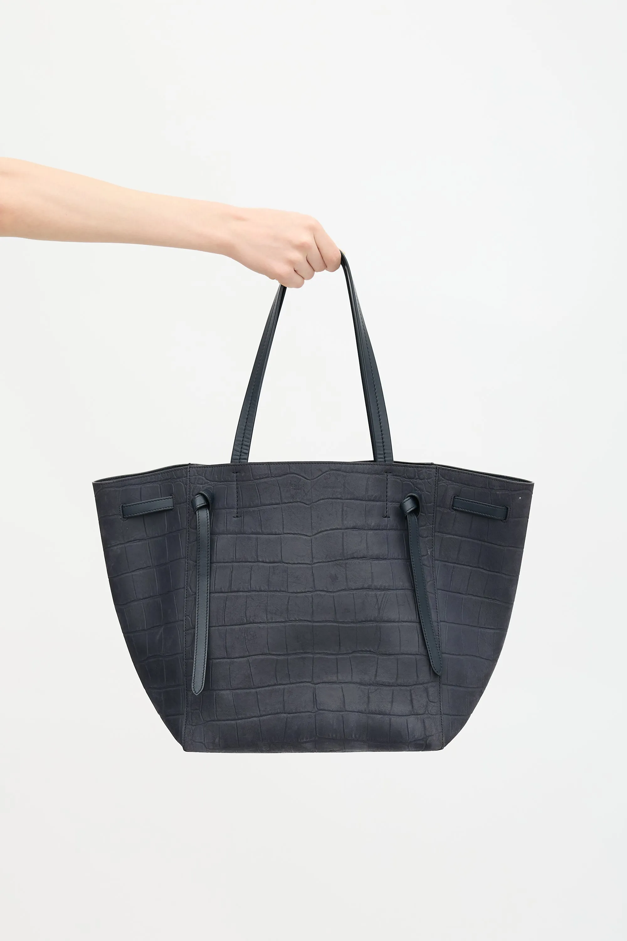 2015 Embossed Suede Cabas Phantom Bag sold by VSP Consignment