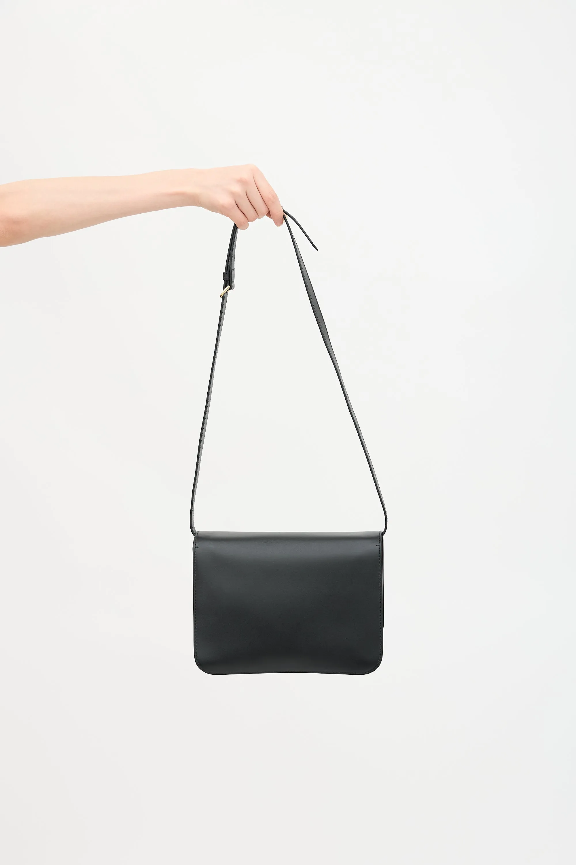 Leather Medium TB Flap Bag sold by VSP Consignment product image thumbnail 4