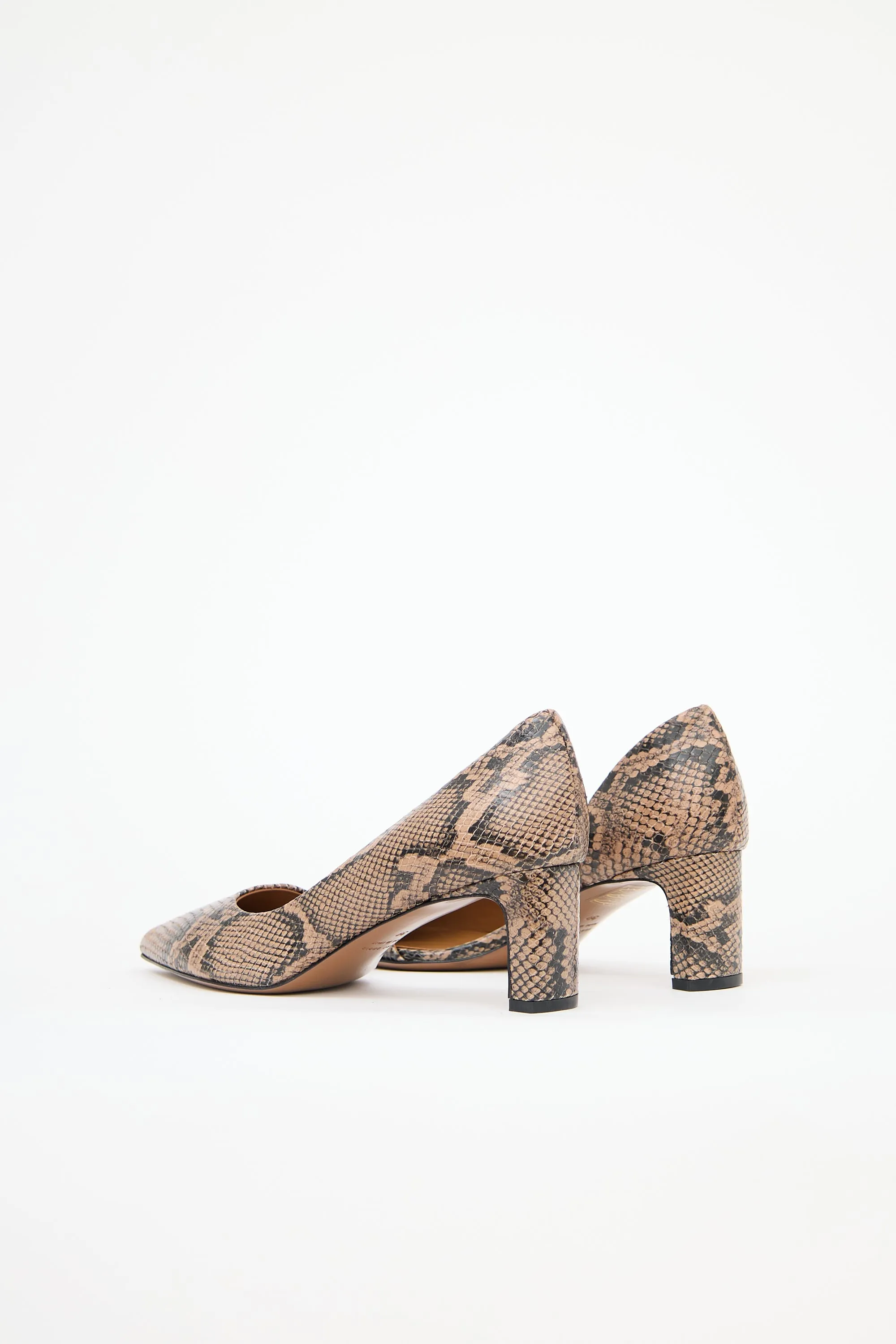 Embossed Leather Carmiano Pump sold by VSP Consignment product image thumbnail 4