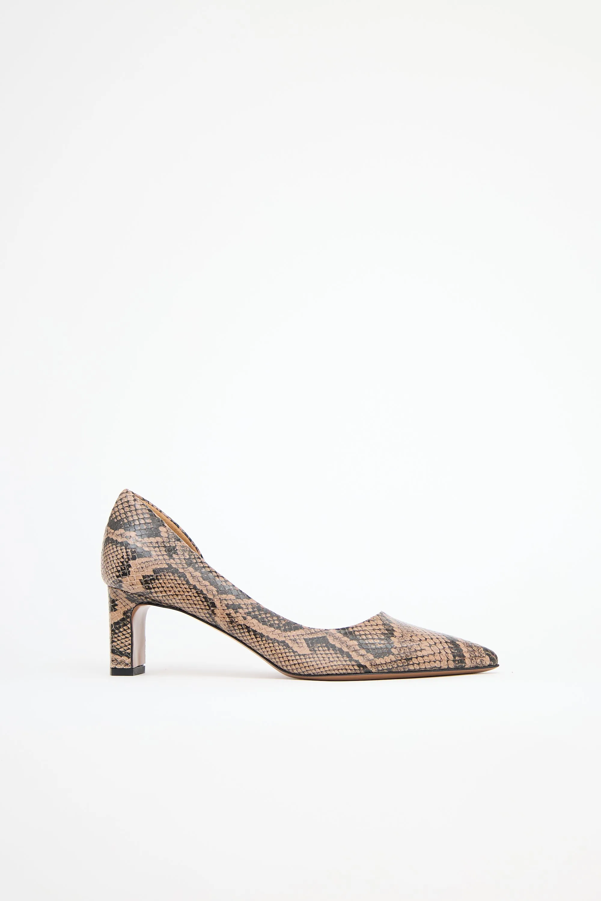 Embossed Leather Carmiano Pump sold by VSP Consignment