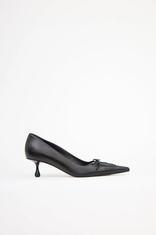 Leather Scarlett 50 Pump sold by VSP Consignment