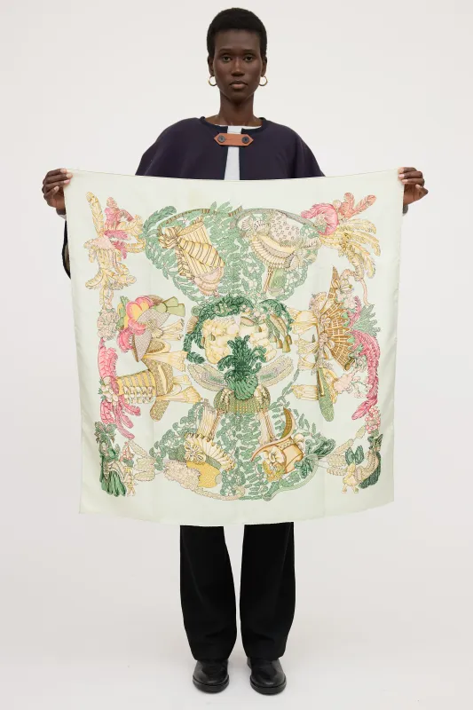 Silk Chapeau Scarf made by Hermes