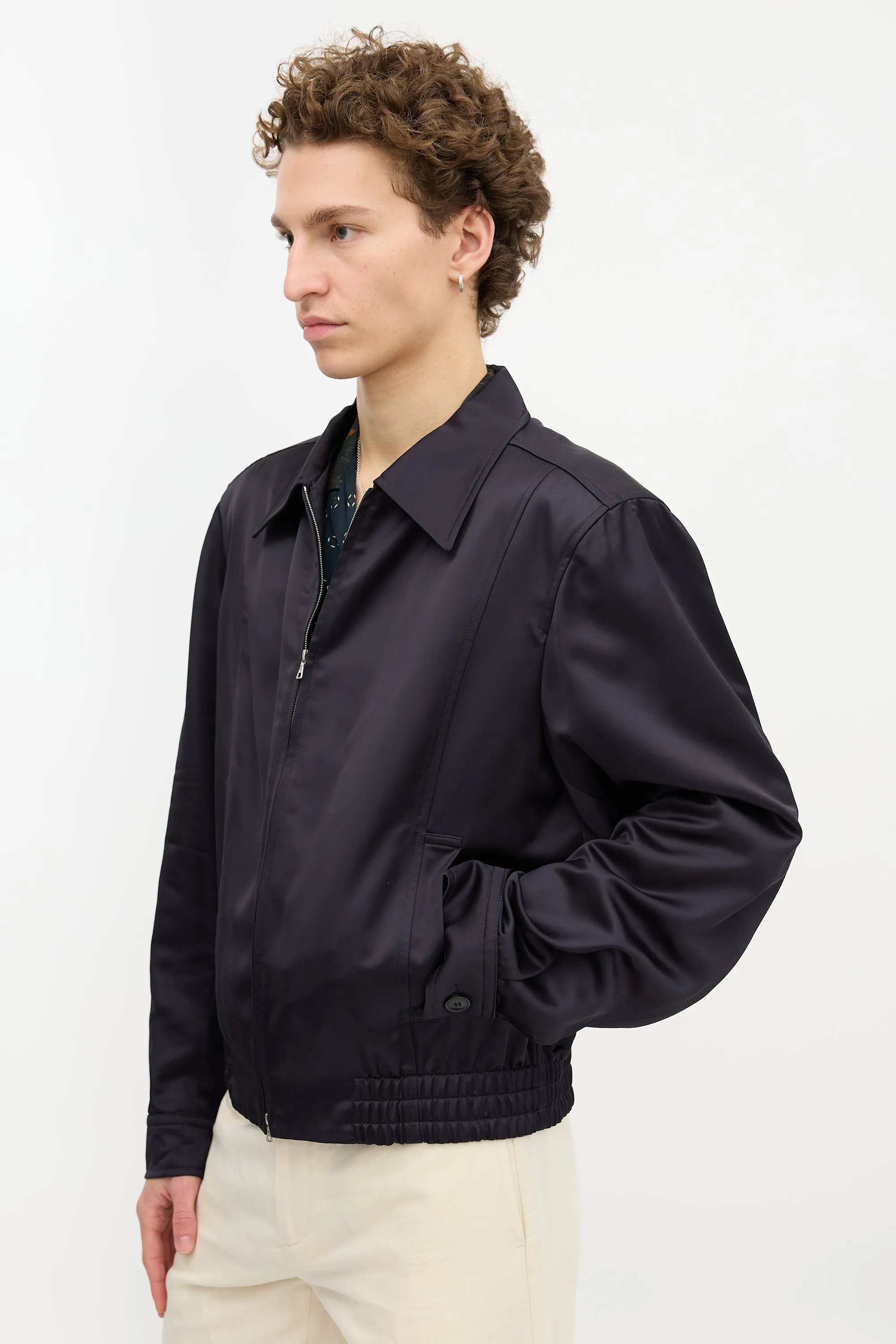 Satin Bomber Jacket sold by VSP Consignment product image thumbnail 3