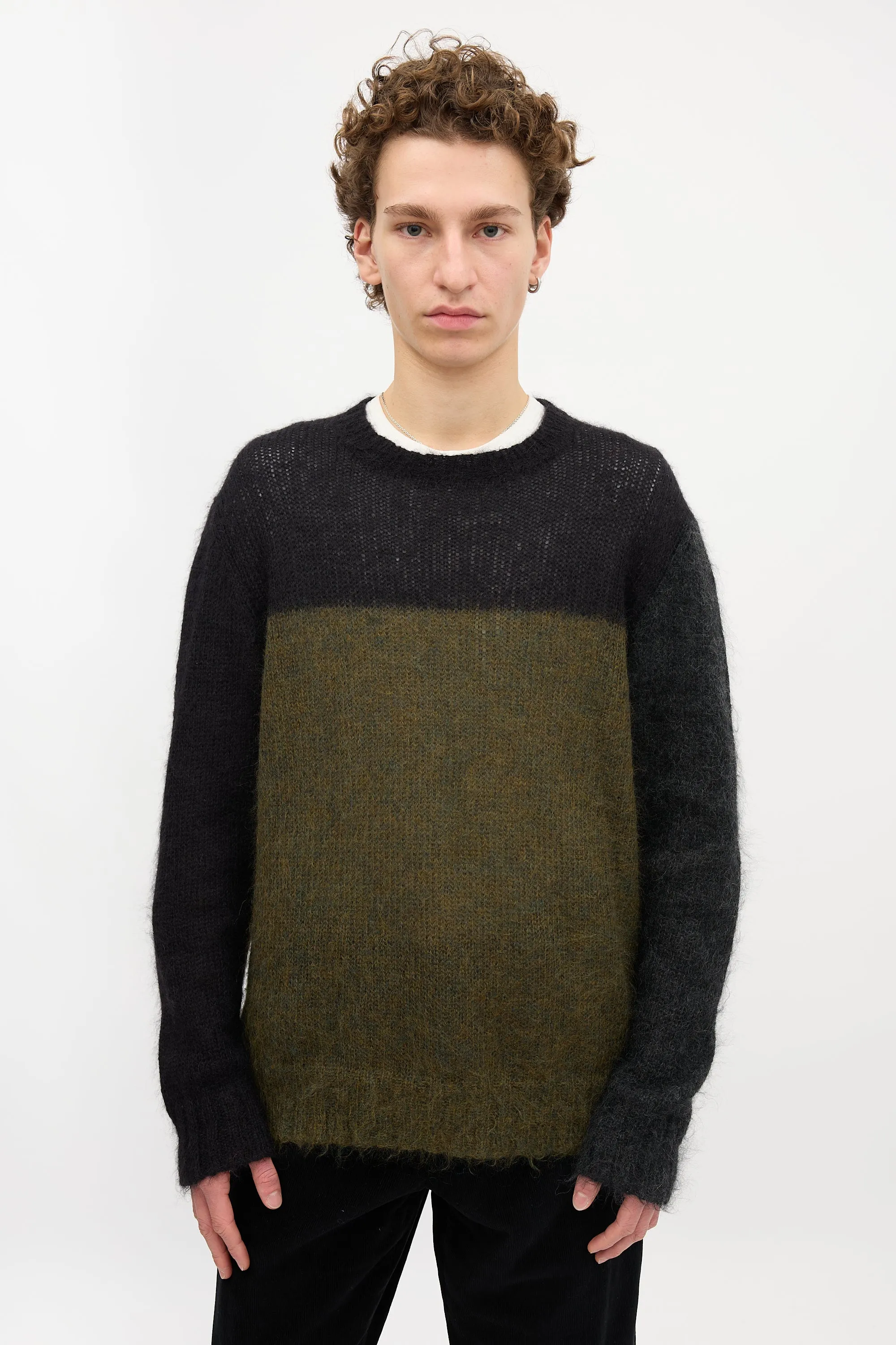 Mohair Colour Block Sweater sold by VSP Consignment