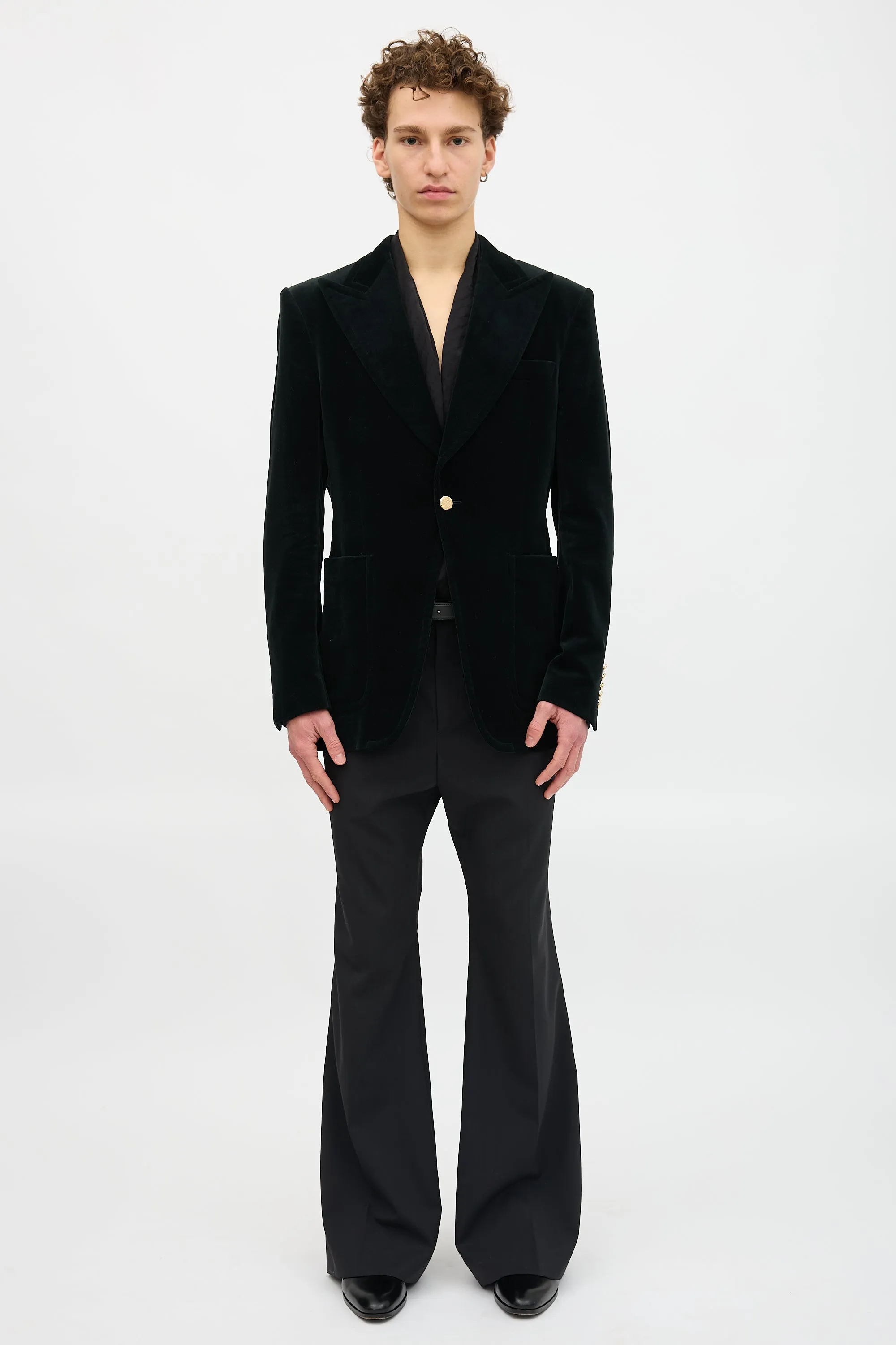 Velvet Peak Lapel Blazer sold by VSP Consignment product image thumbnail 2