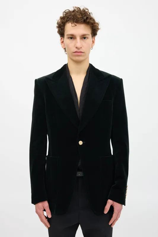 Velvet Peak Lapel Blazer sold by VSP Consignment