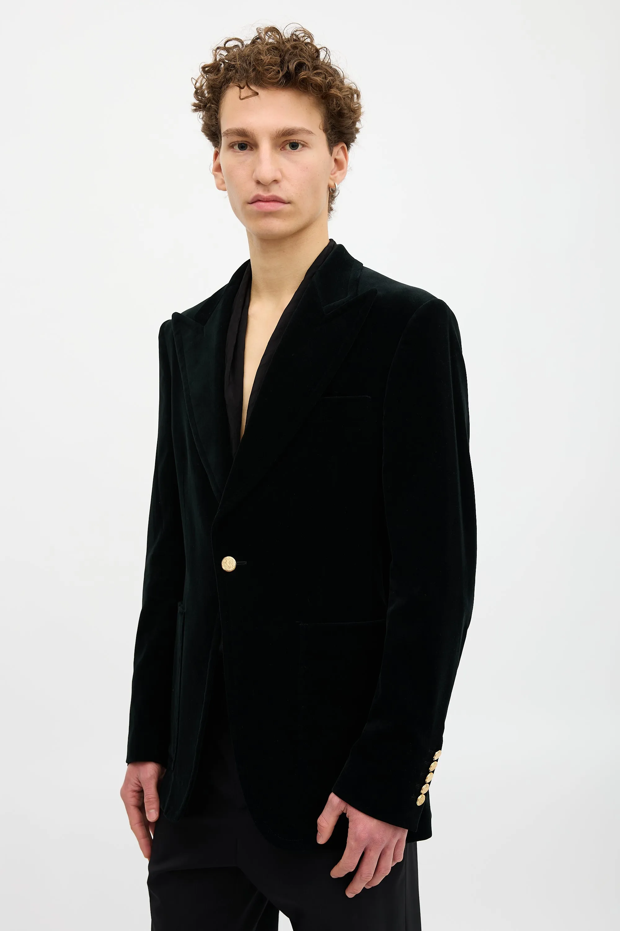 Velvet Peak Lapel Blazer sold by VSP Consignment product image thumbnail 3