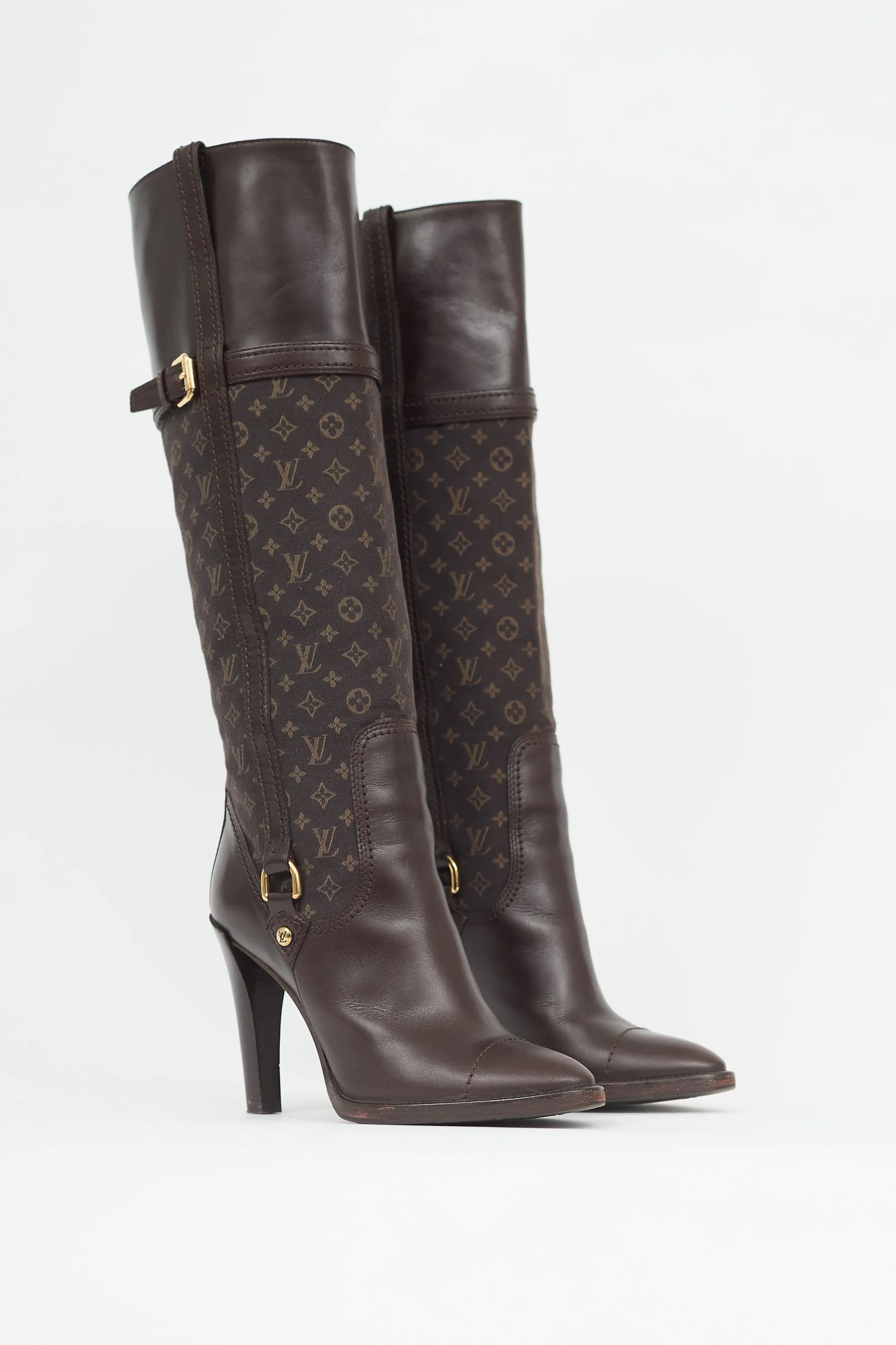 Monogram Canvas & Leather Jodie Boot sold by VSP Consignment product image thumbnail 2
