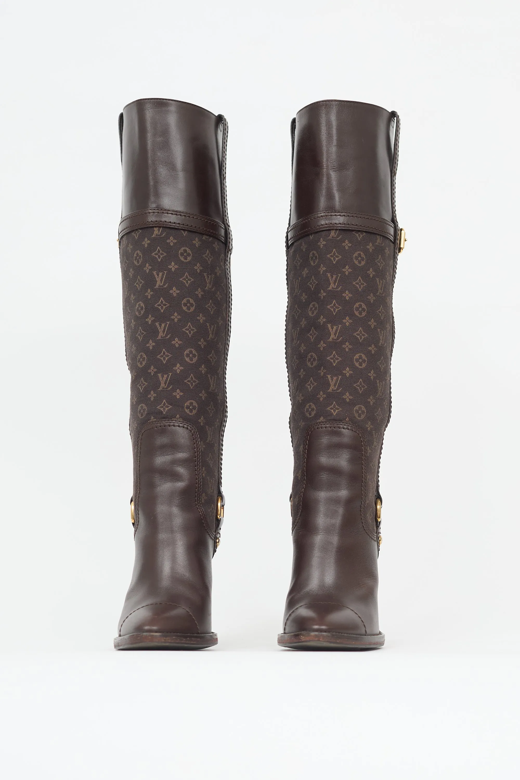 Monogram Canvas & Leather Jodie Boot sold by VSP Consignment product image thumbnail 3