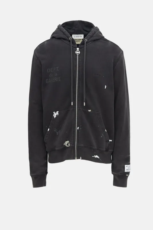 X Lanvin Paint Zip Hoodie sold by VSP Consignment