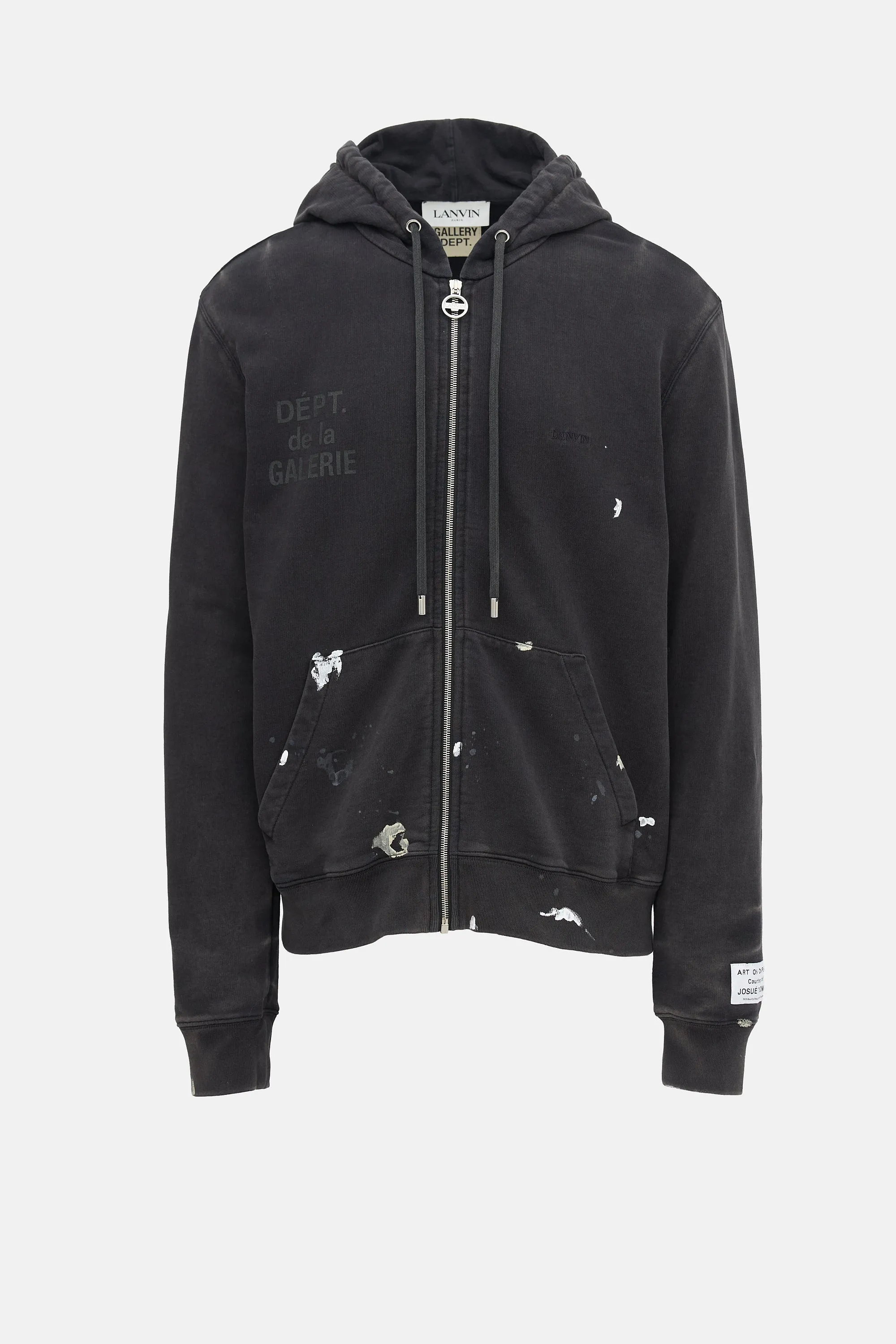 X Lanvin Paint Zip Hoodie sold by VSP Consignment