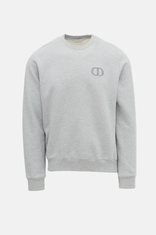 Embroidered Logo Crewneck Sweatshirt made by Dior