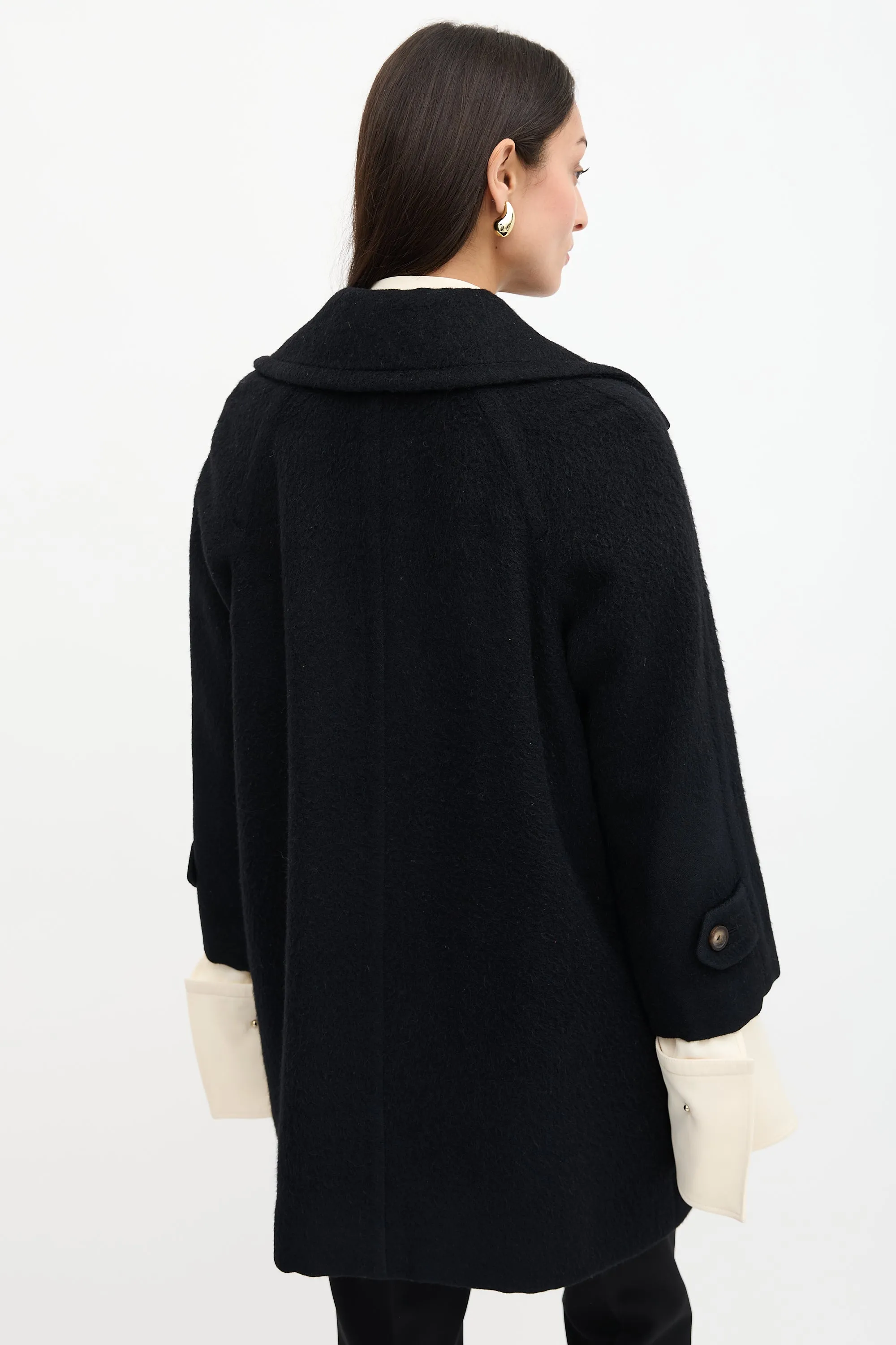 FW 1996 Wool Double Breasted Coat sold by VSP Consignment product image thumbnail 4