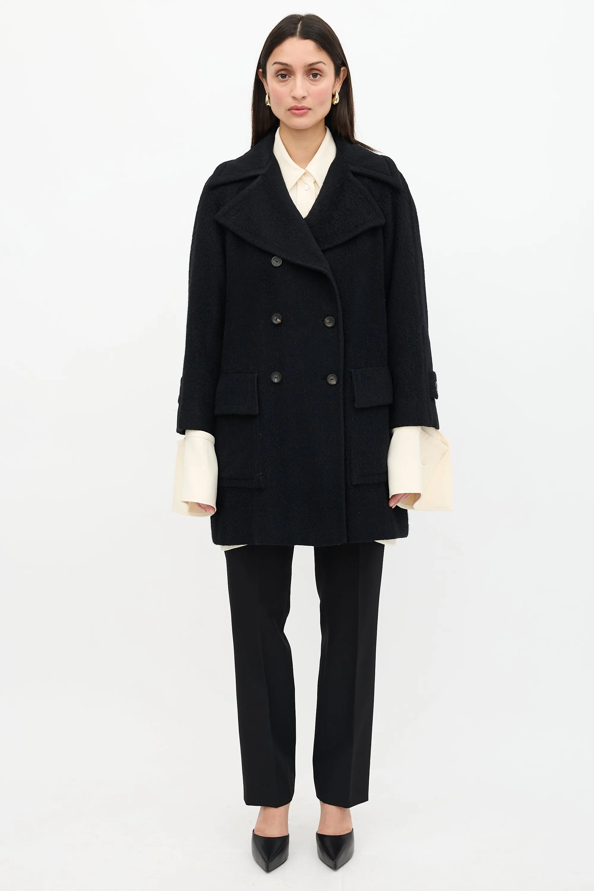 FW 1996 Wool Double Breasted Coat sold by VSP Consignment