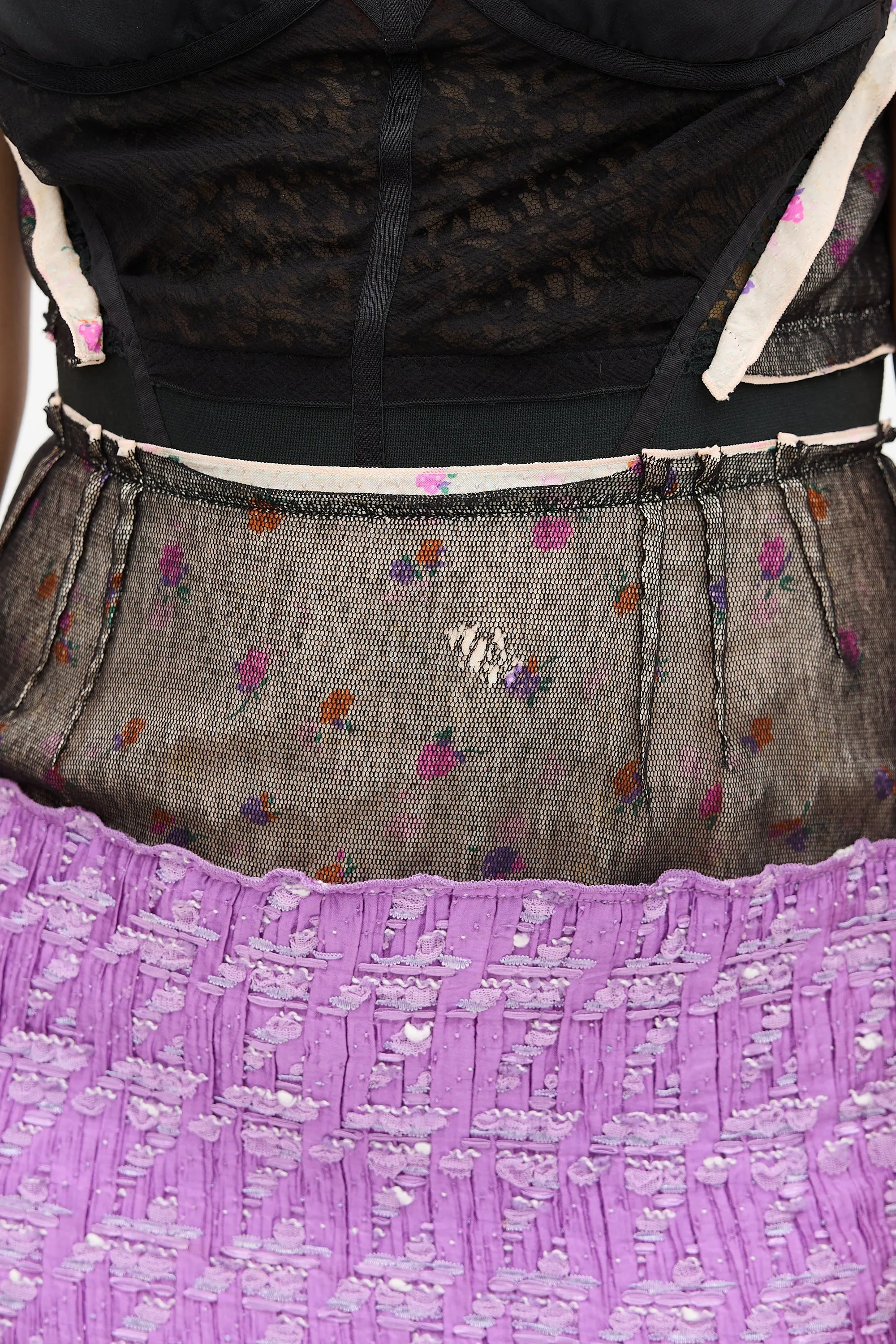 Mixed Bustier Dress sold by VSP Consignment product image thumbnail 5