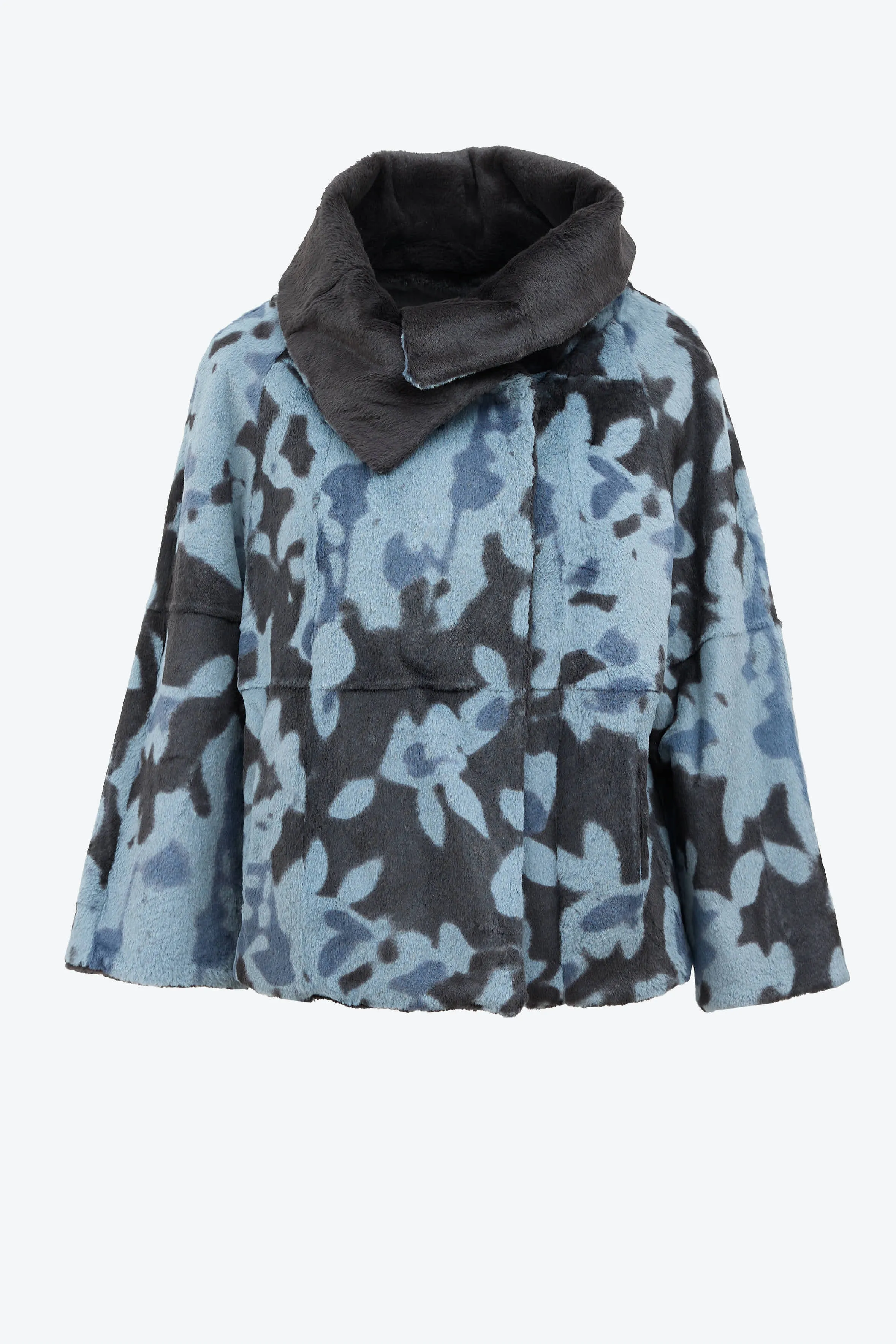 Reversible Patterned Fur Jacket sold by VSP Consignment