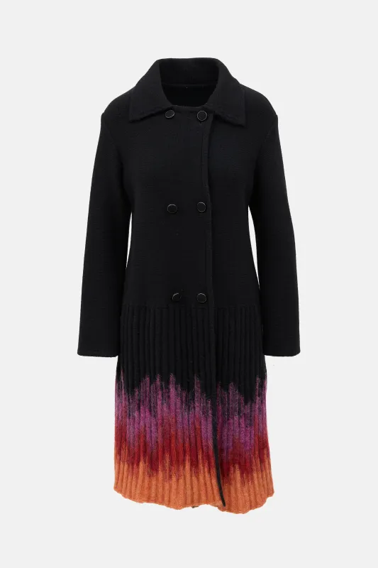 Wool Double Breasted Coat made by Missoni