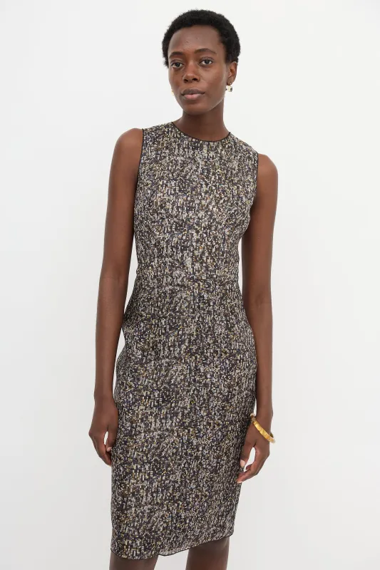 Printed Sheath Dress sold by VSP Consignment