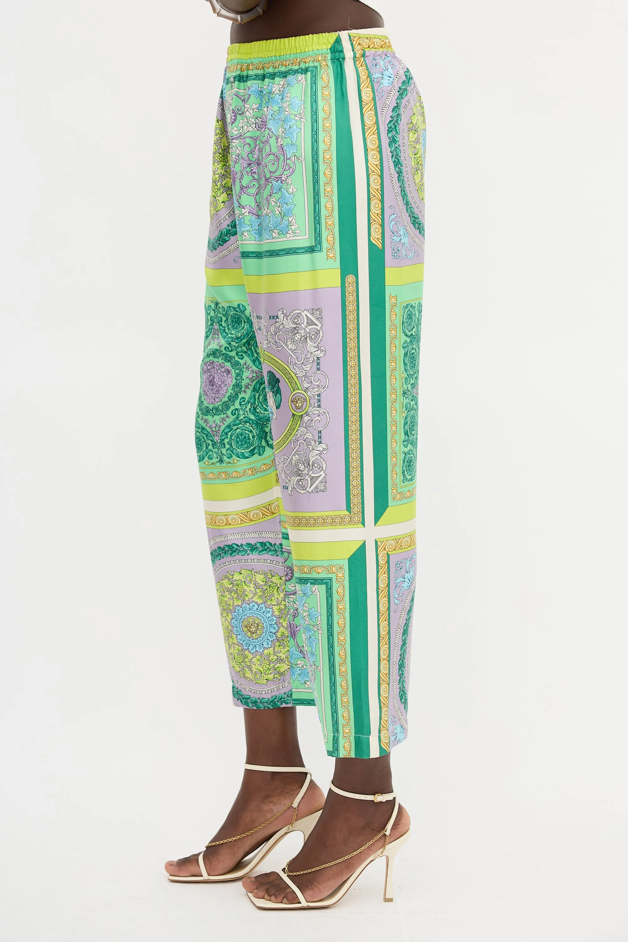 Silk Printed Trouser sold by VSP Consignment product image thumbnail 3