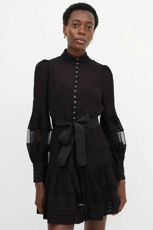 Spliced Mesh Dress sold by VSP Consignment