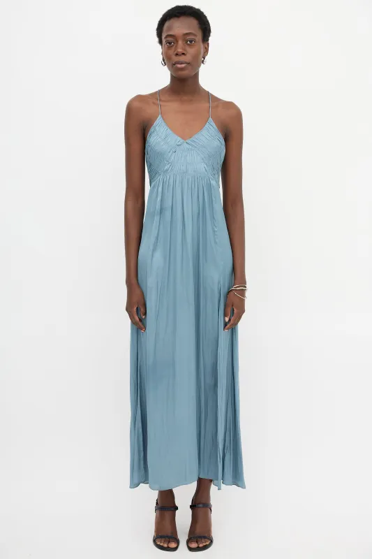 Satin Rayonne Smocked Dress made by Zadig & Voltaire