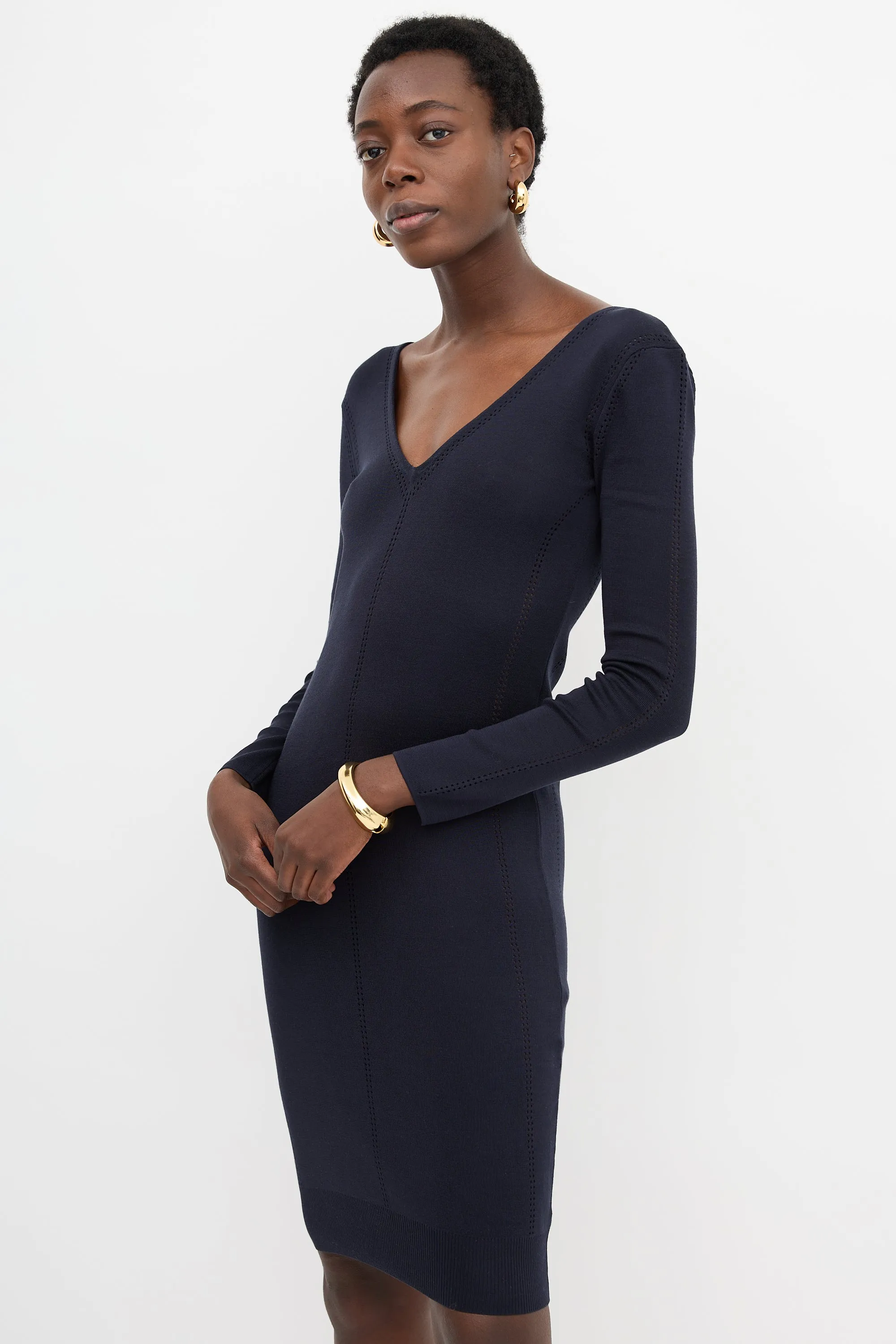 Eyelet Jersey Dress sold by VSP Consignment product image thumbnail 3