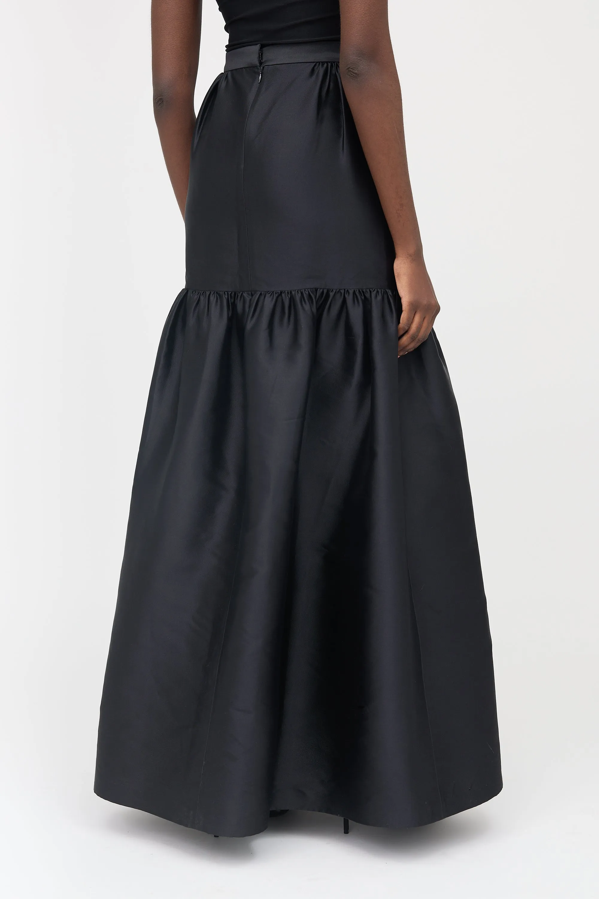 Silk Tiered Maxi Skirt sold by VSP Consignment product image thumbnail 4
