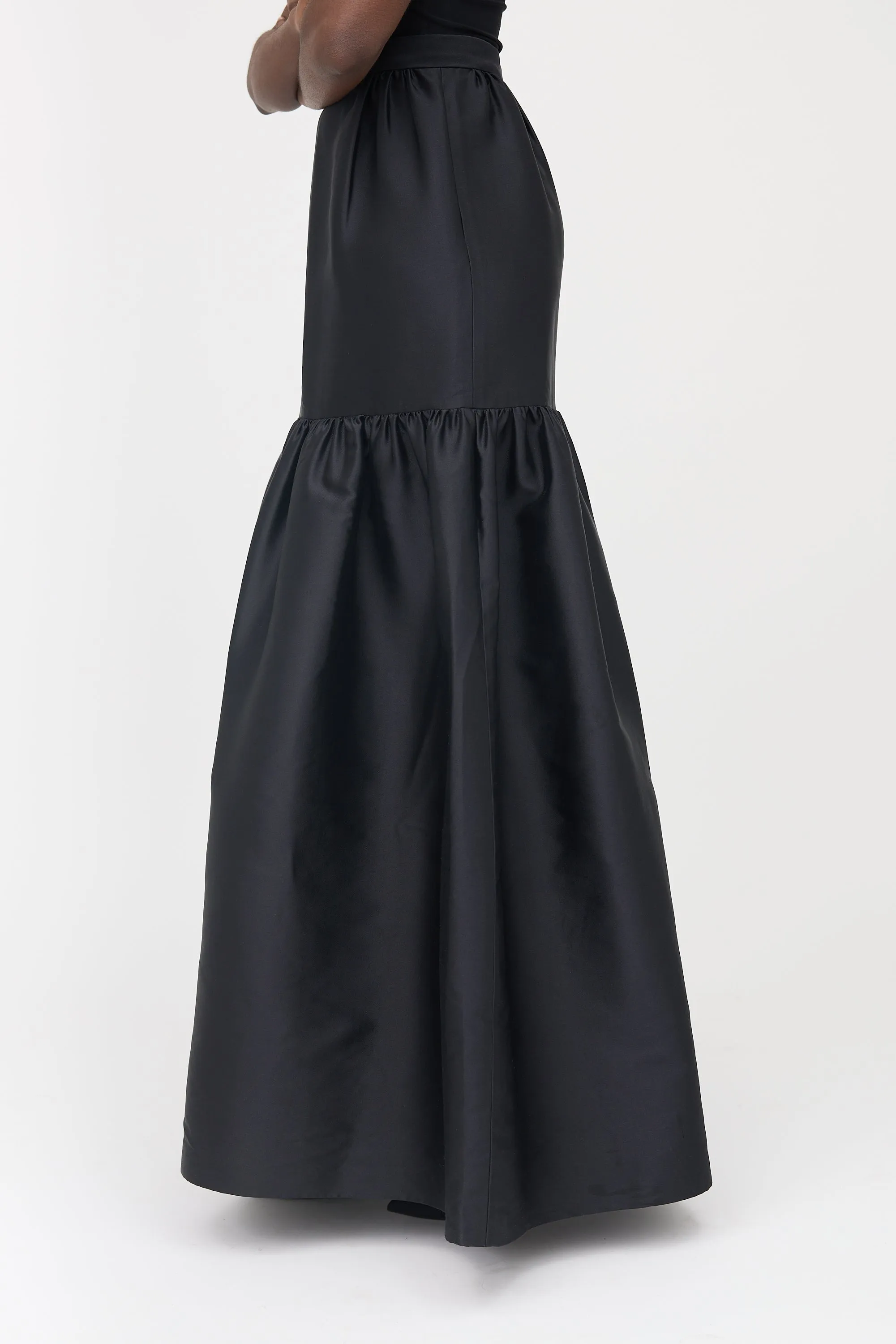 Silk Tiered Maxi Skirt sold by VSP Consignment product image thumbnail 3