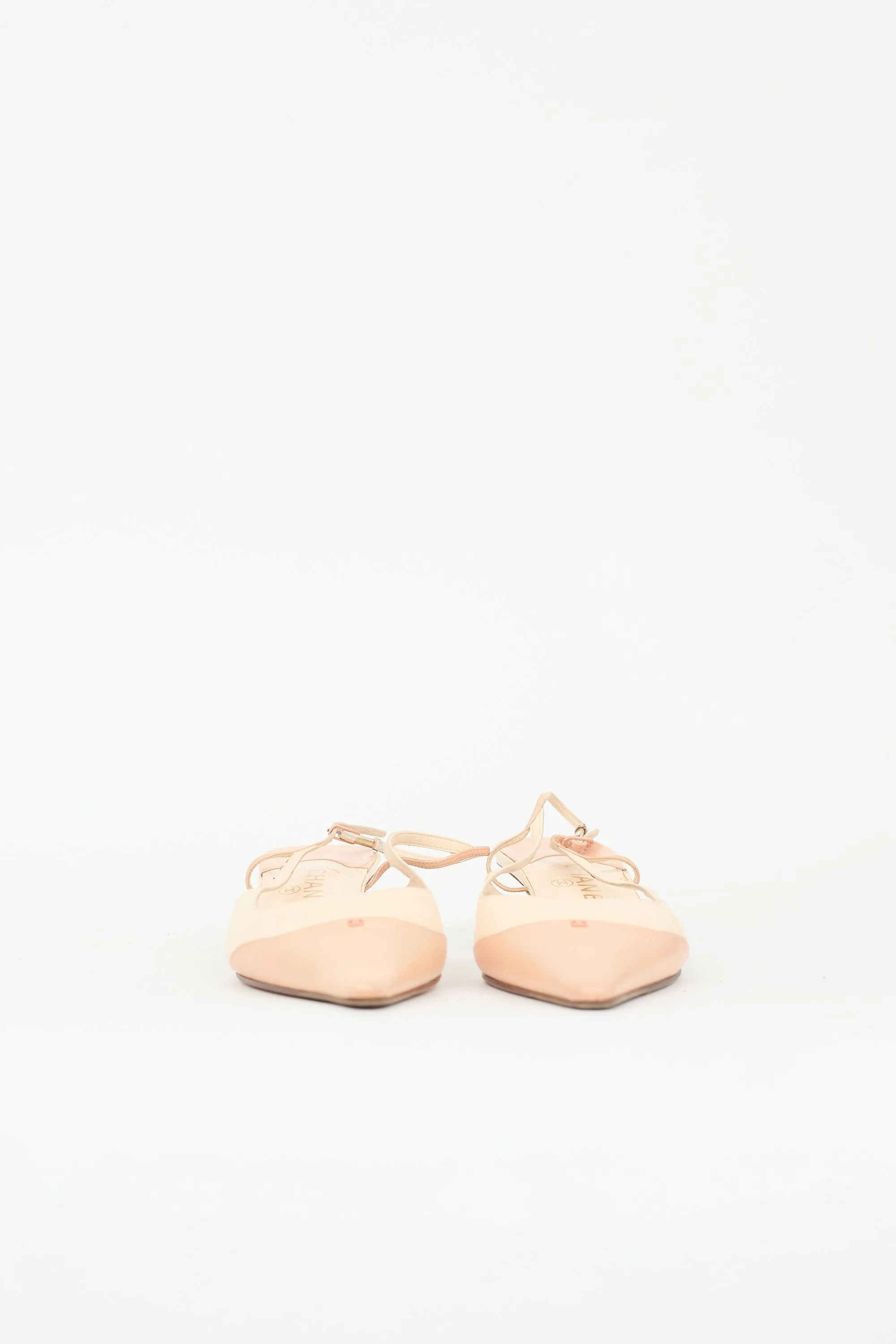 Leather CC Slingback Heel sold by VSP Consignment product image thumbnail 4