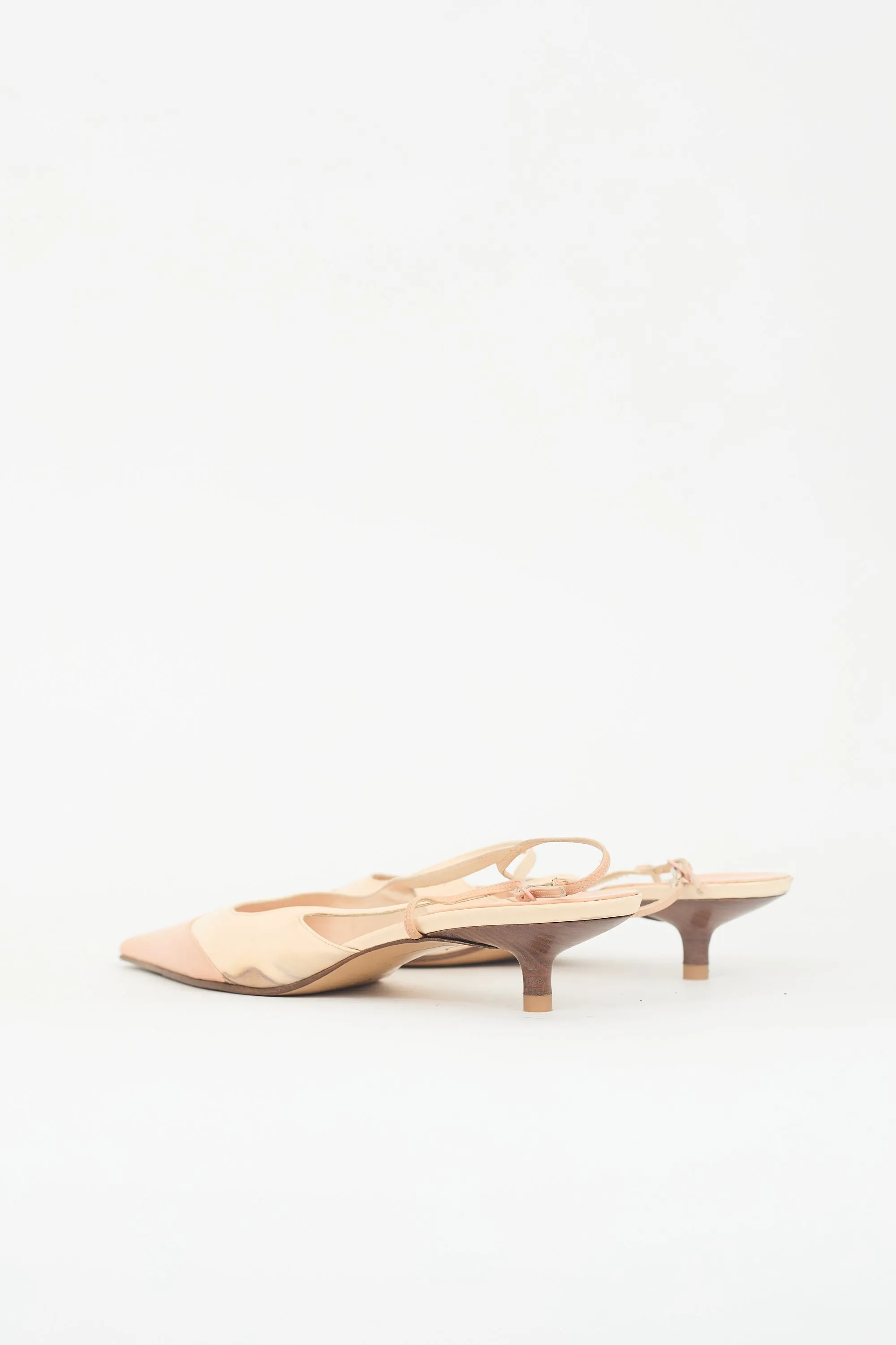 Leather CC Slingback Heel sold by VSP Consignment product image thumbnail 5