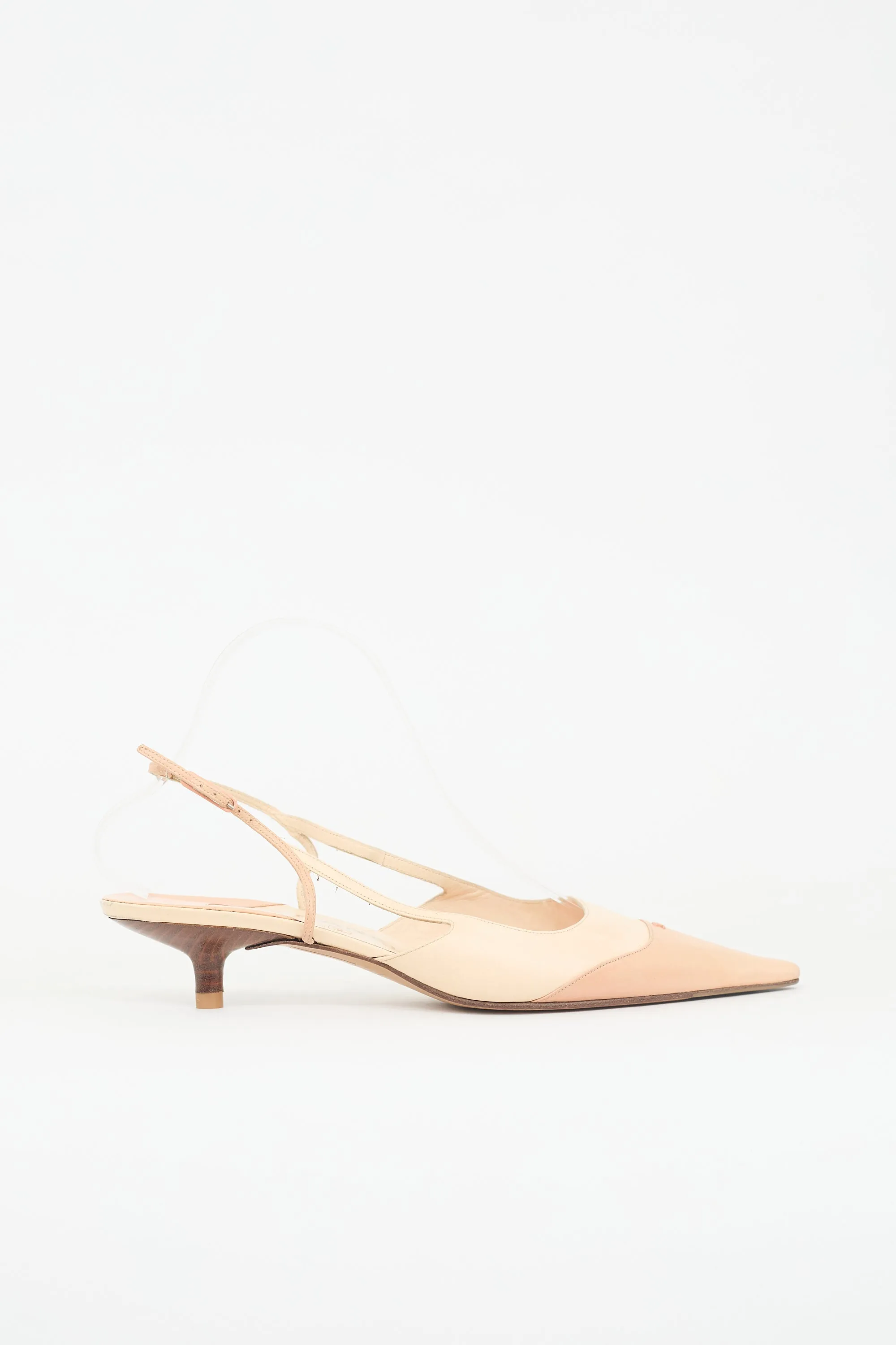 Leather CC Slingback Heel sold by VSP Consignment