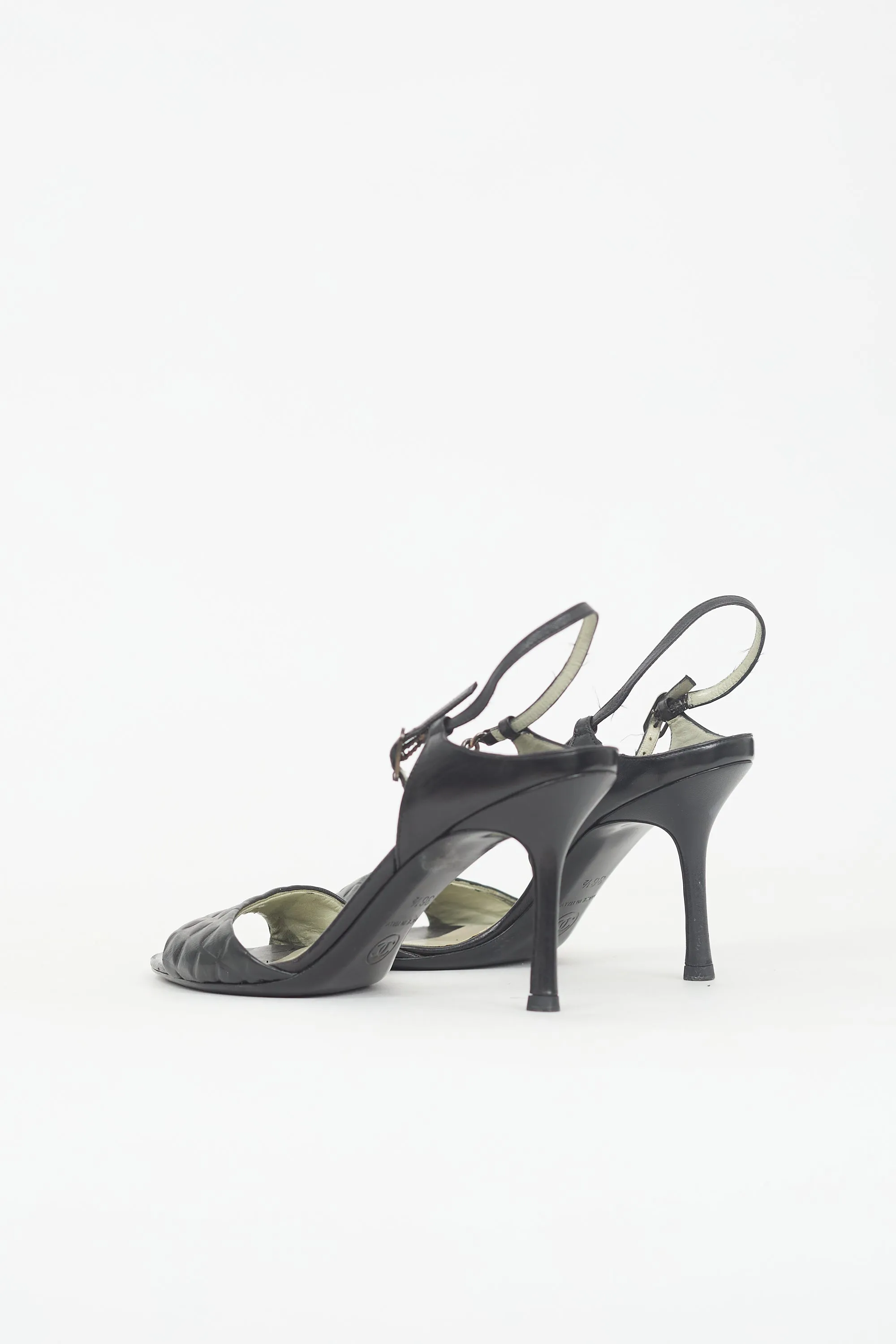Leather Chain Slingback Heel sold by VSP Consignment product image thumbnail 4