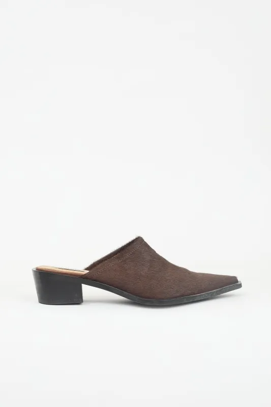 Leather Pointed Mule made by VSP Consignment