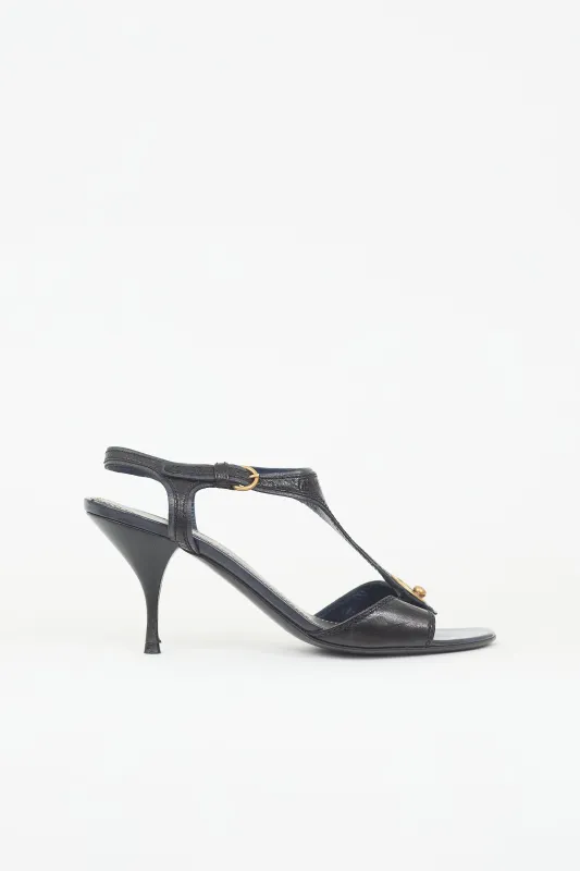 Leather T-Strap Sandal sold by VSP Consignment