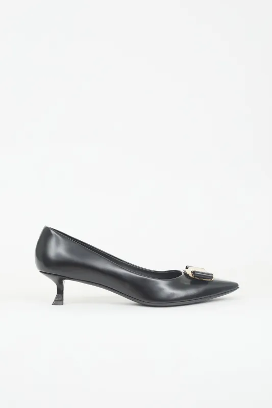 Leather New Vara Pump sold by VSP Consignment