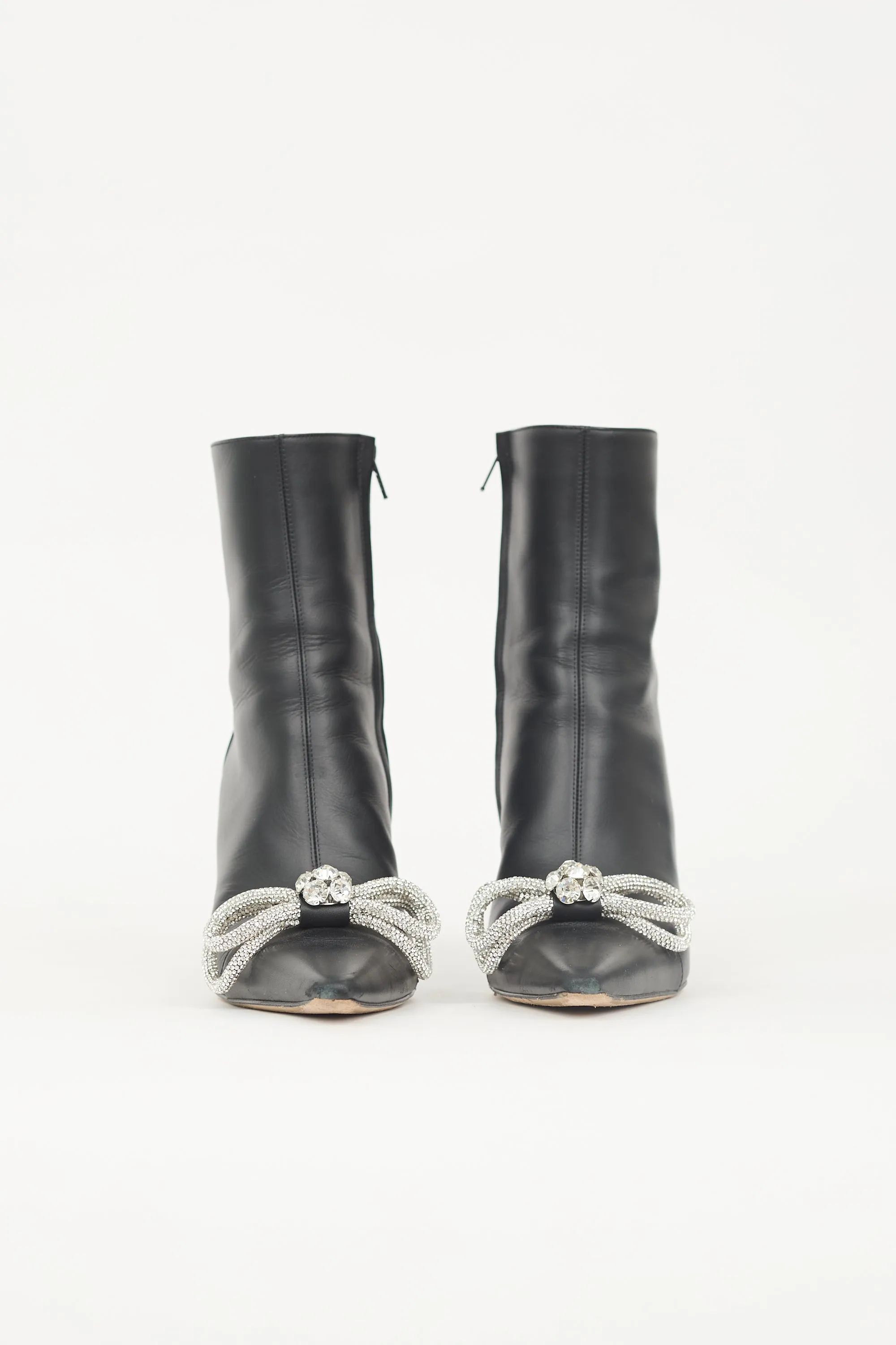 Leather Double Bow Boot sold by VSP Consignment product image thumbnail 4