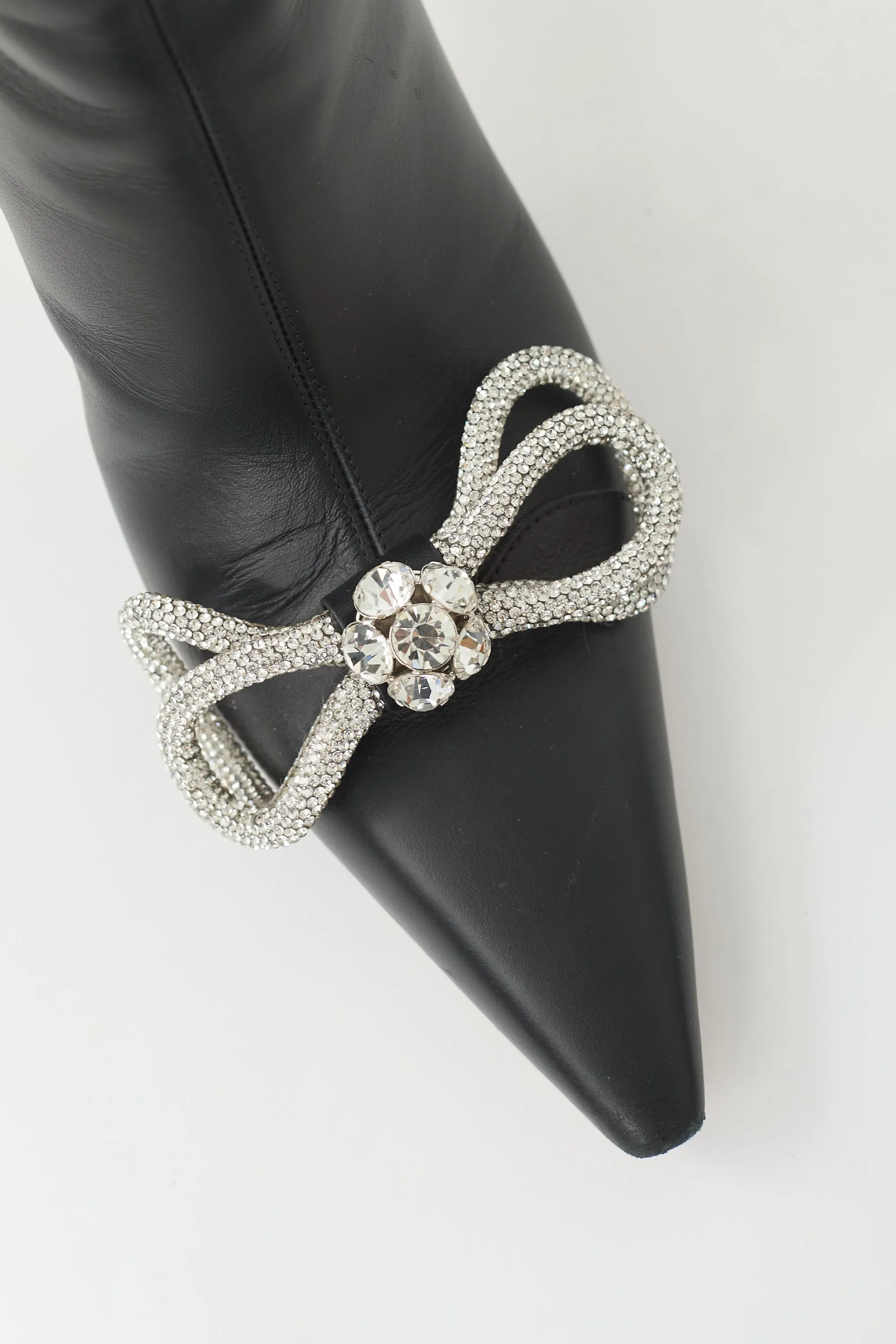 Leather Double Bow Boot sold by VSP Consignment product image thumbnail 2