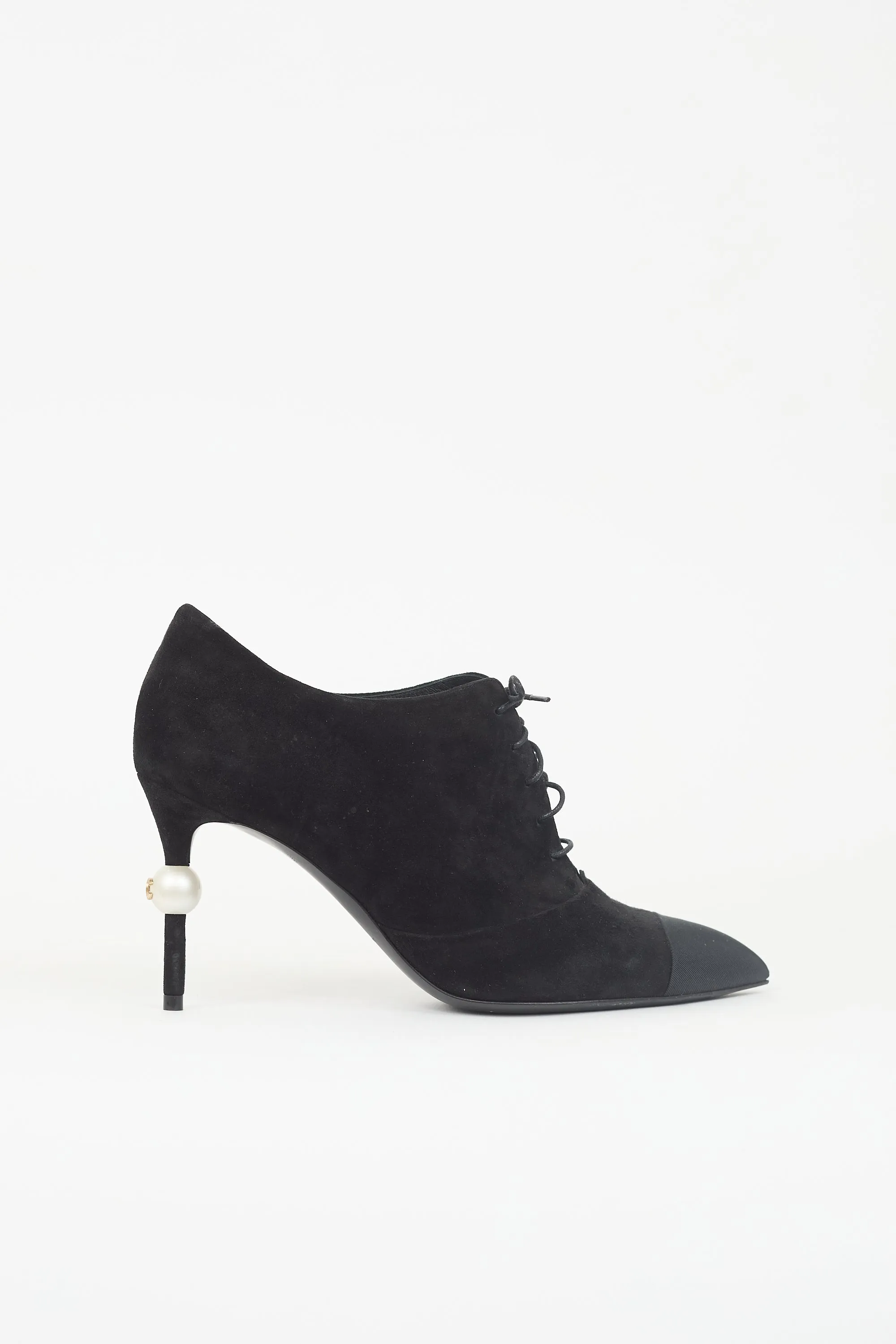 Suede Lace Up Bootie sold by VSP Consignment
