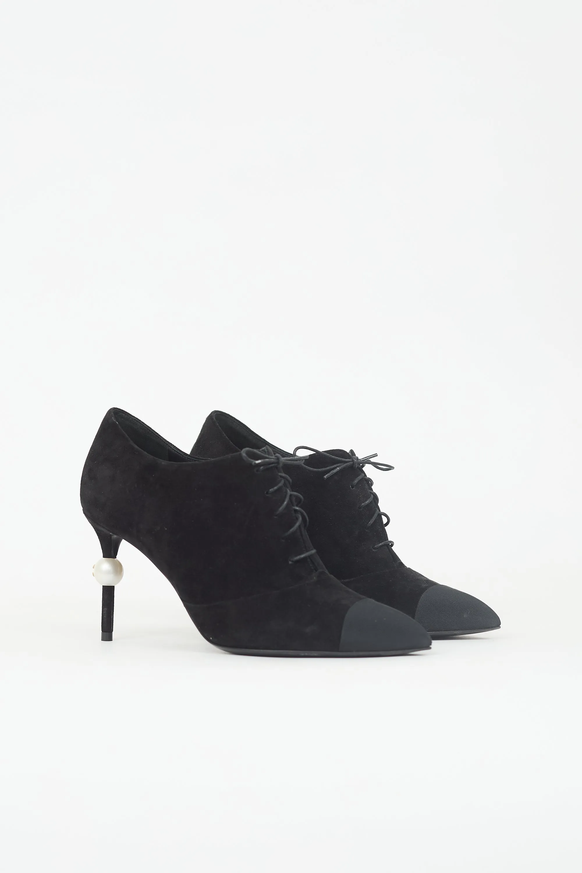 Suede Lace Up Bootie sold by VSP Consignment product image thumbnail 2