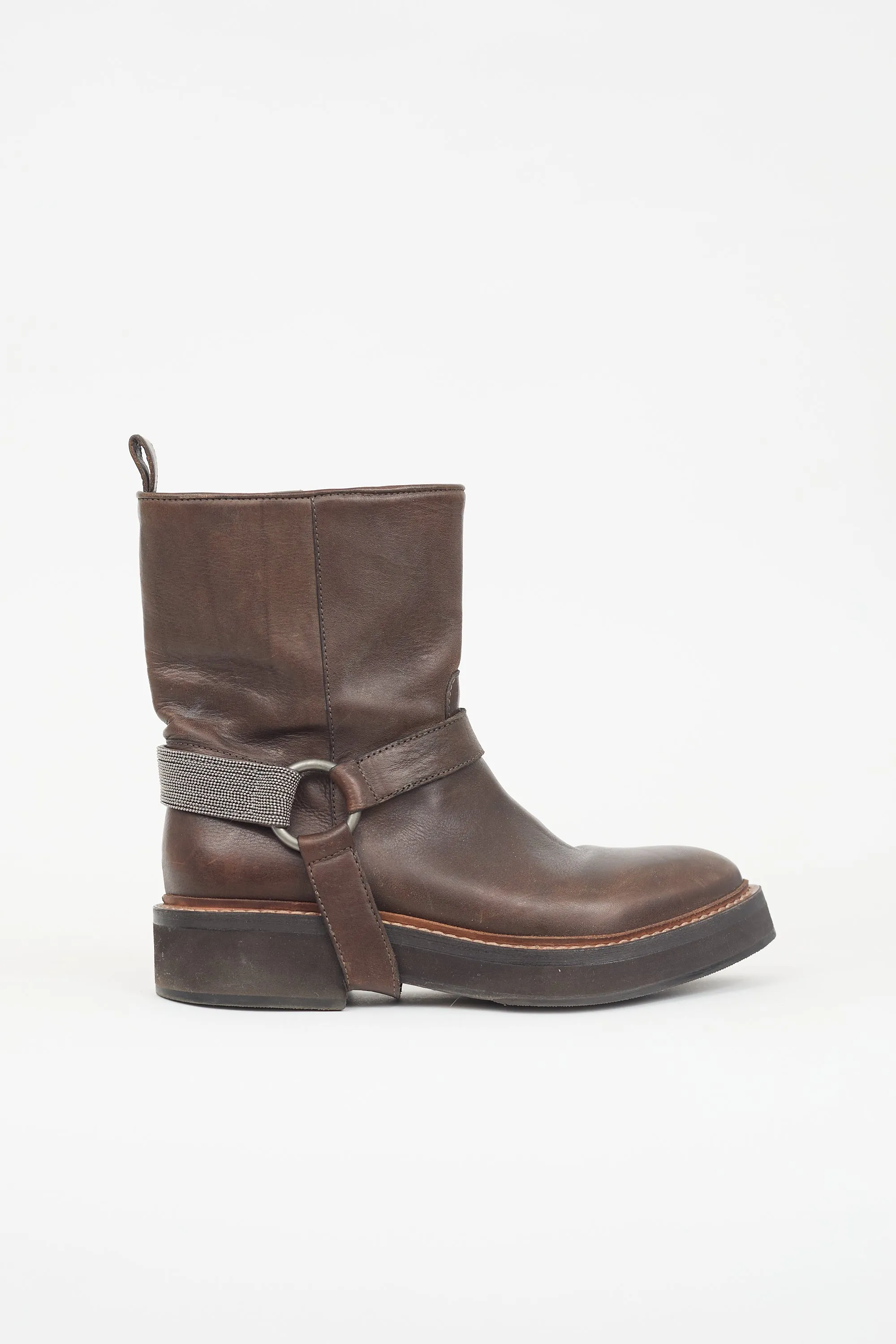 Leather Monili Harness Boot sold by VSP Consignment